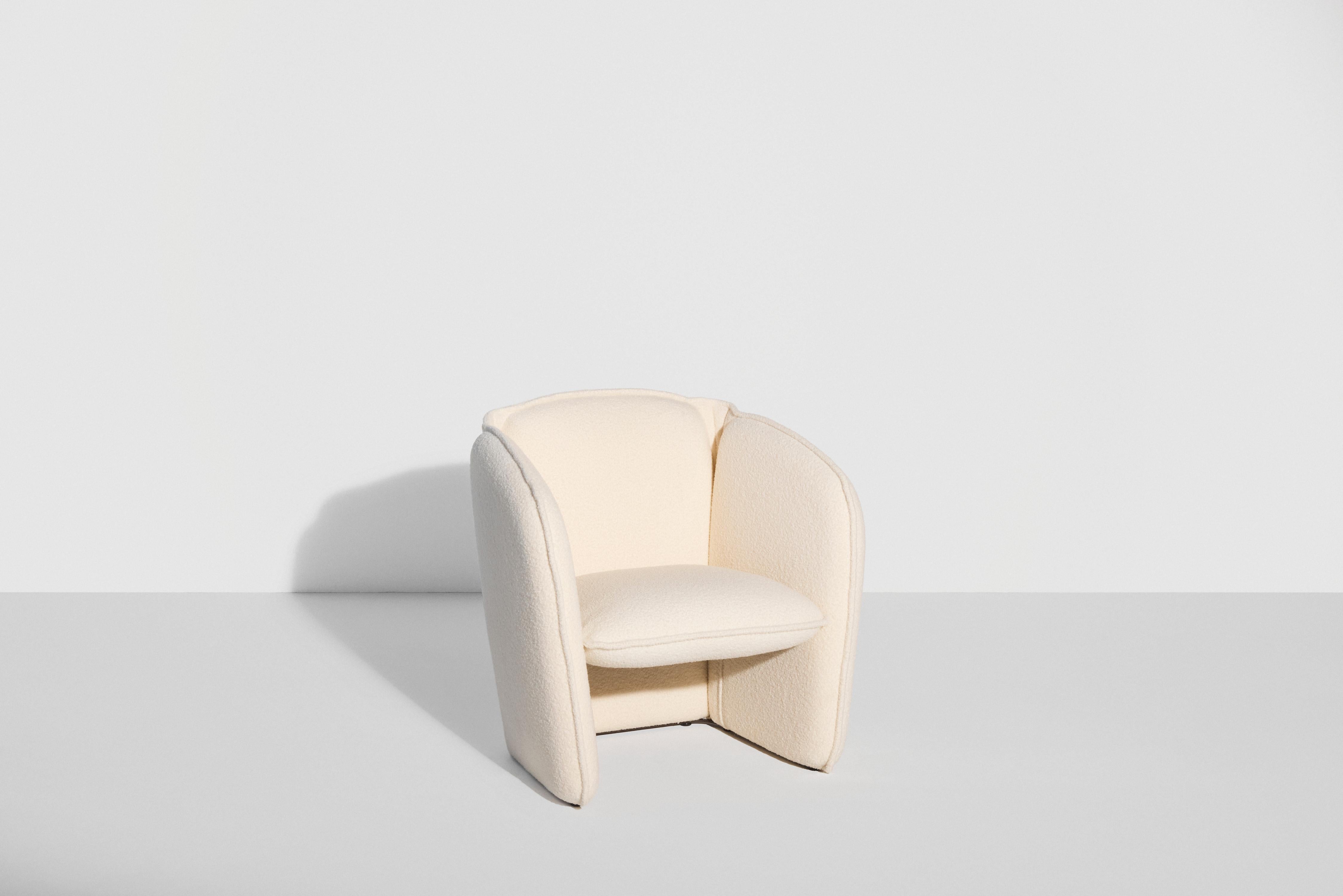 European Petite Friture Lily Armchair in White by Färg & Blanche, 2022 For Sale