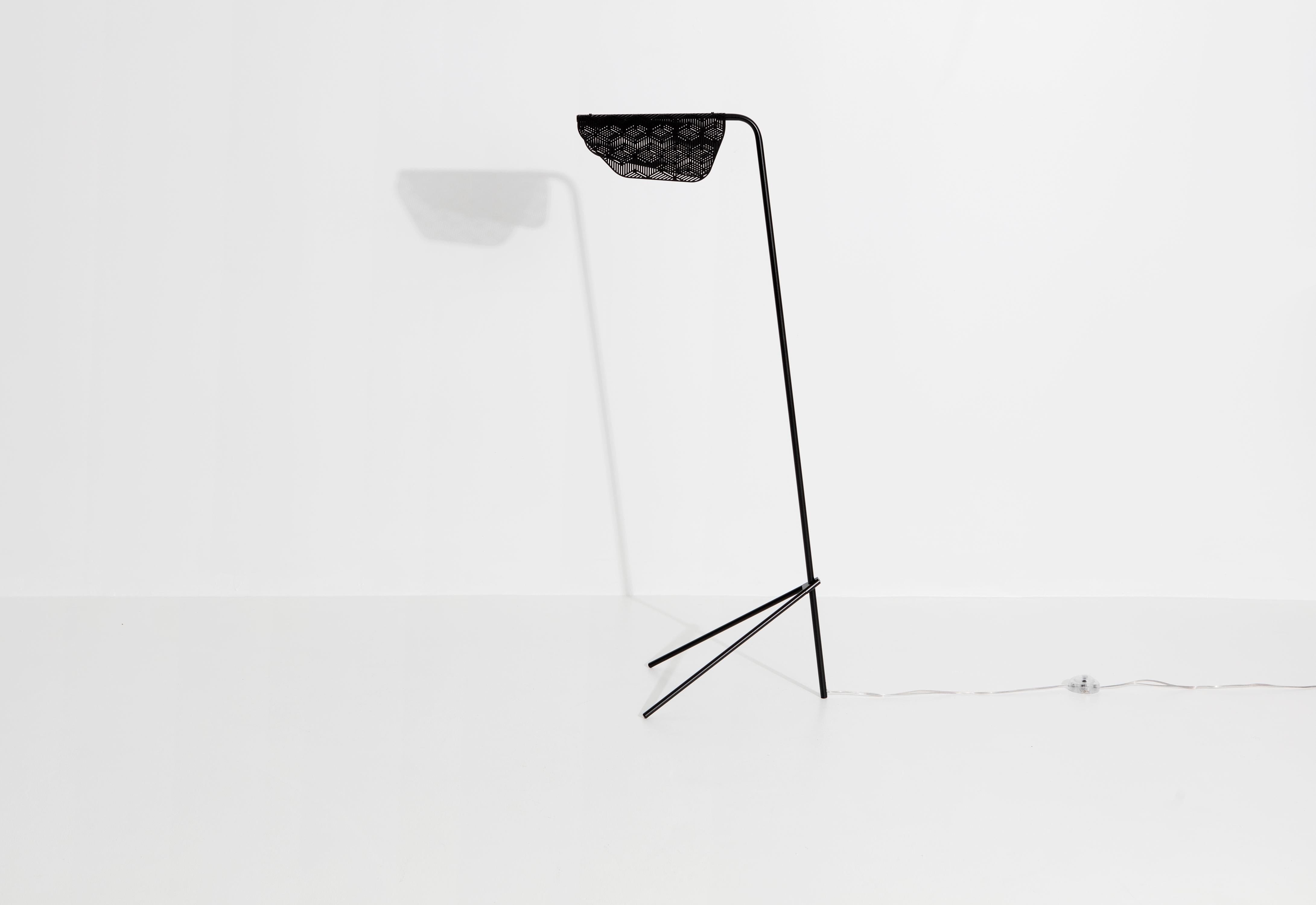 Brass Petite Friture Mediterranea Floor Lamp in Black by Noé Duchaufour-Lawrance, 2016 For Sale