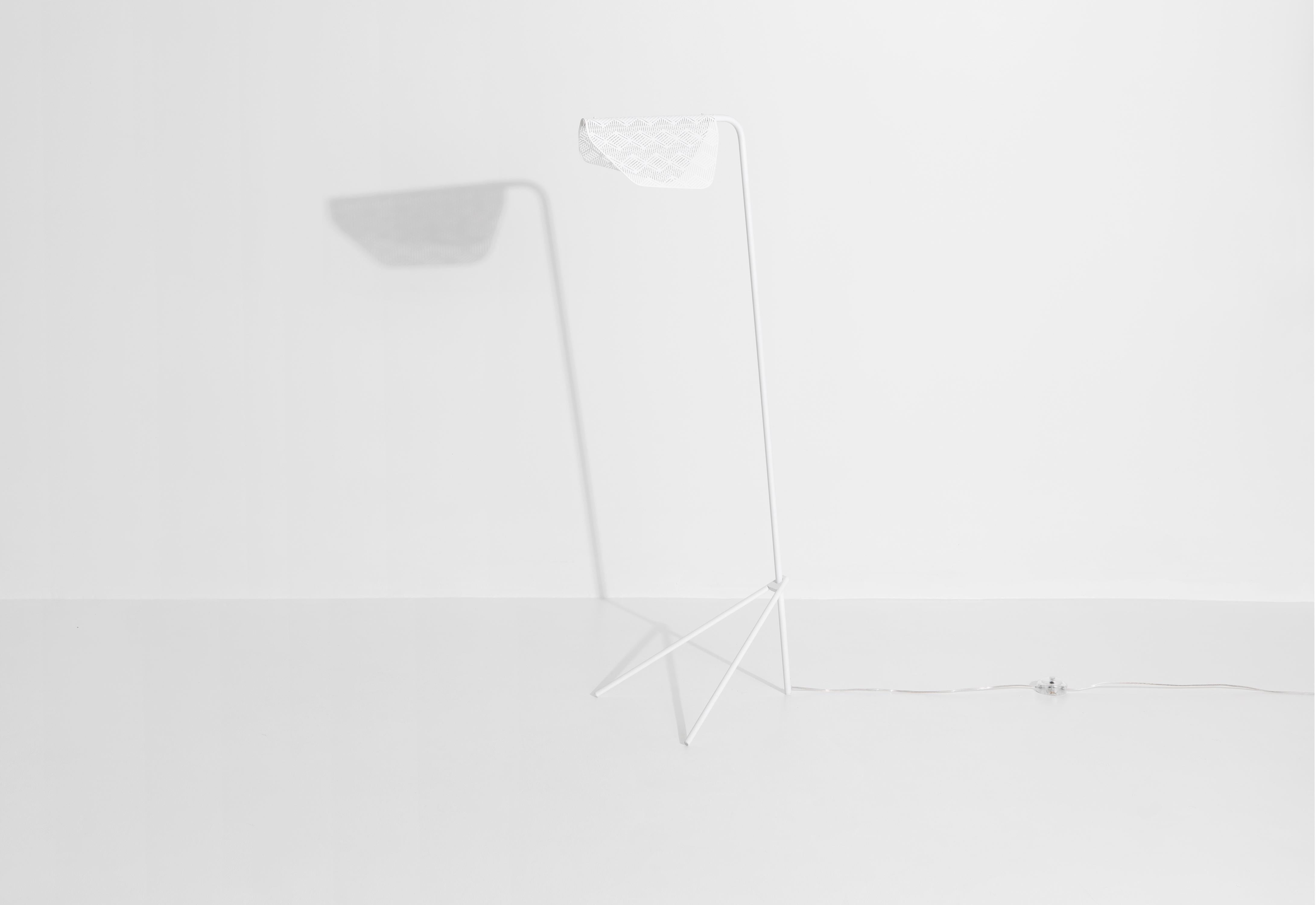 Brass Petite Friture Mediterranea Floor Lamp in White by Noé Duchaufour-Lawrance, 2016 For Sale