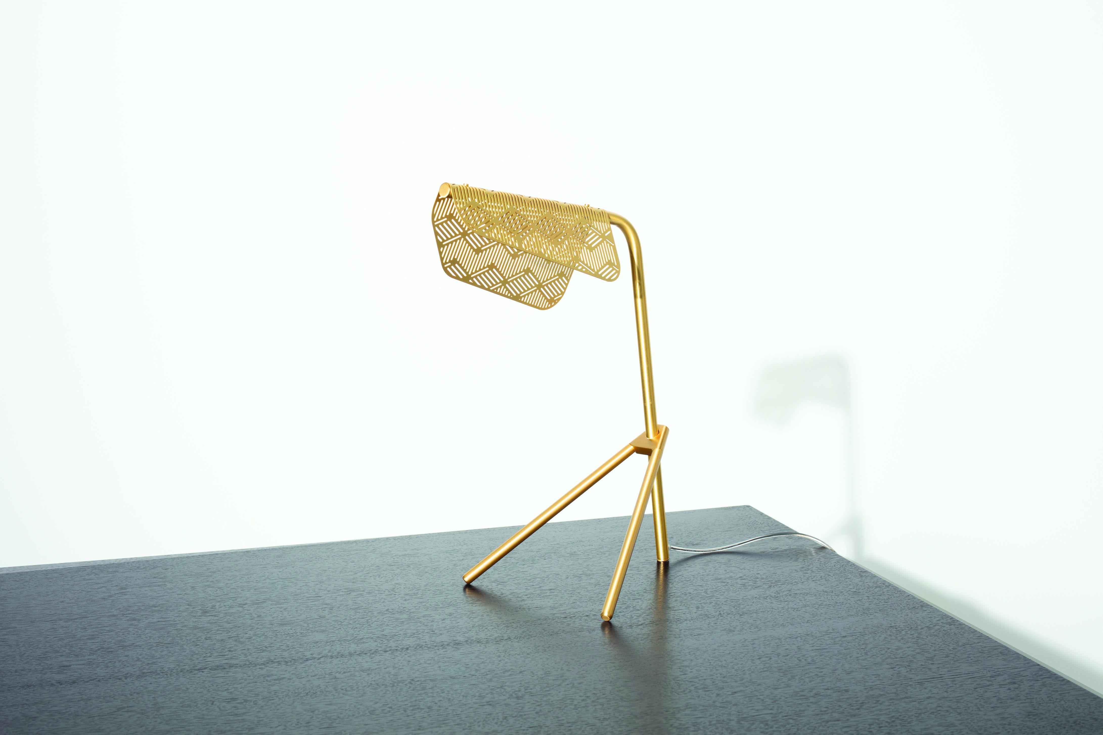 French Petite Friture Mediterranea Table Lamp in Brass by Noé Duchaufour-Lawrance, 2016 For Sale