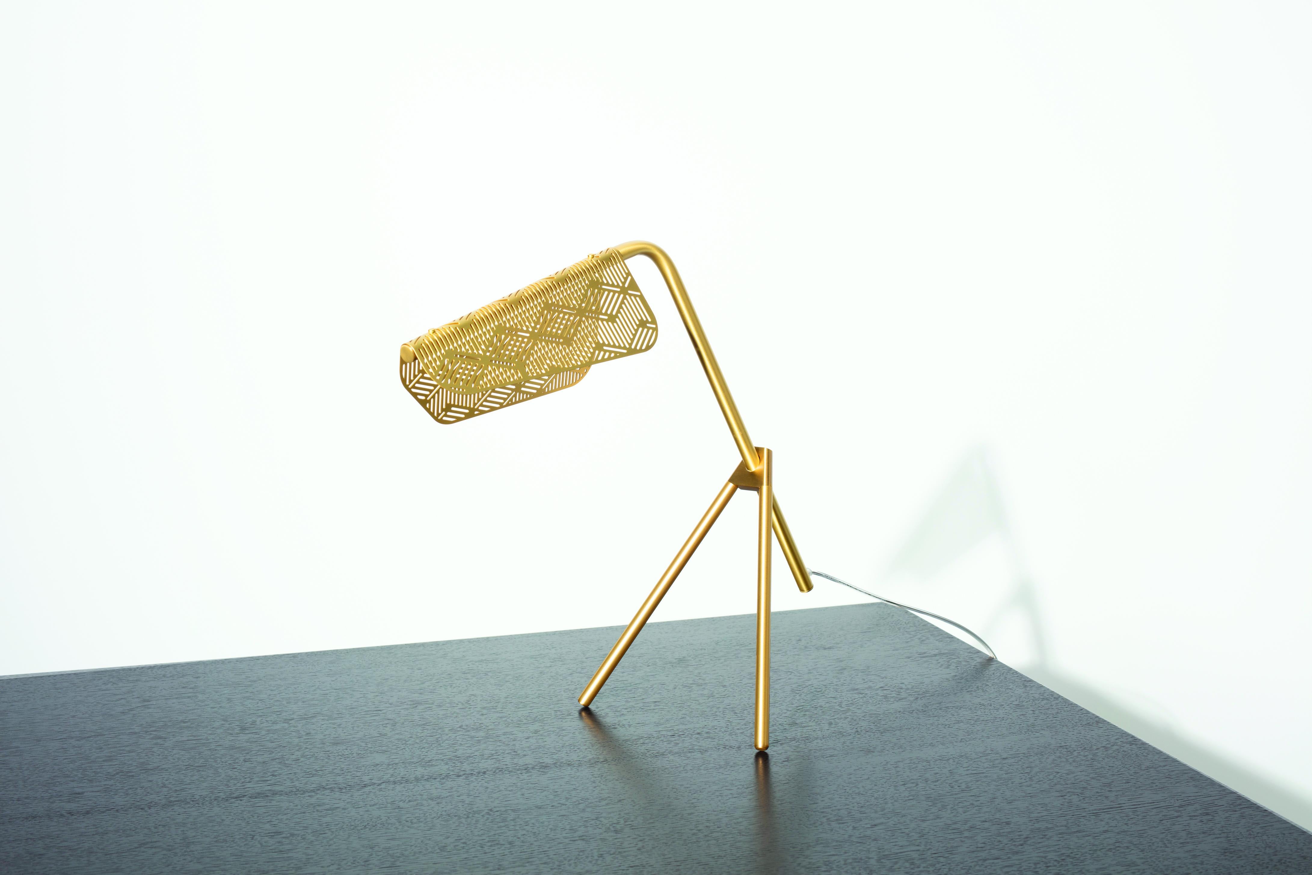 Petite Friture Mediterranea Table Lamp in Brass by Noé Duchaufour-Lawrance, 2016 In New Condition For Sale In Brooklyn, NY