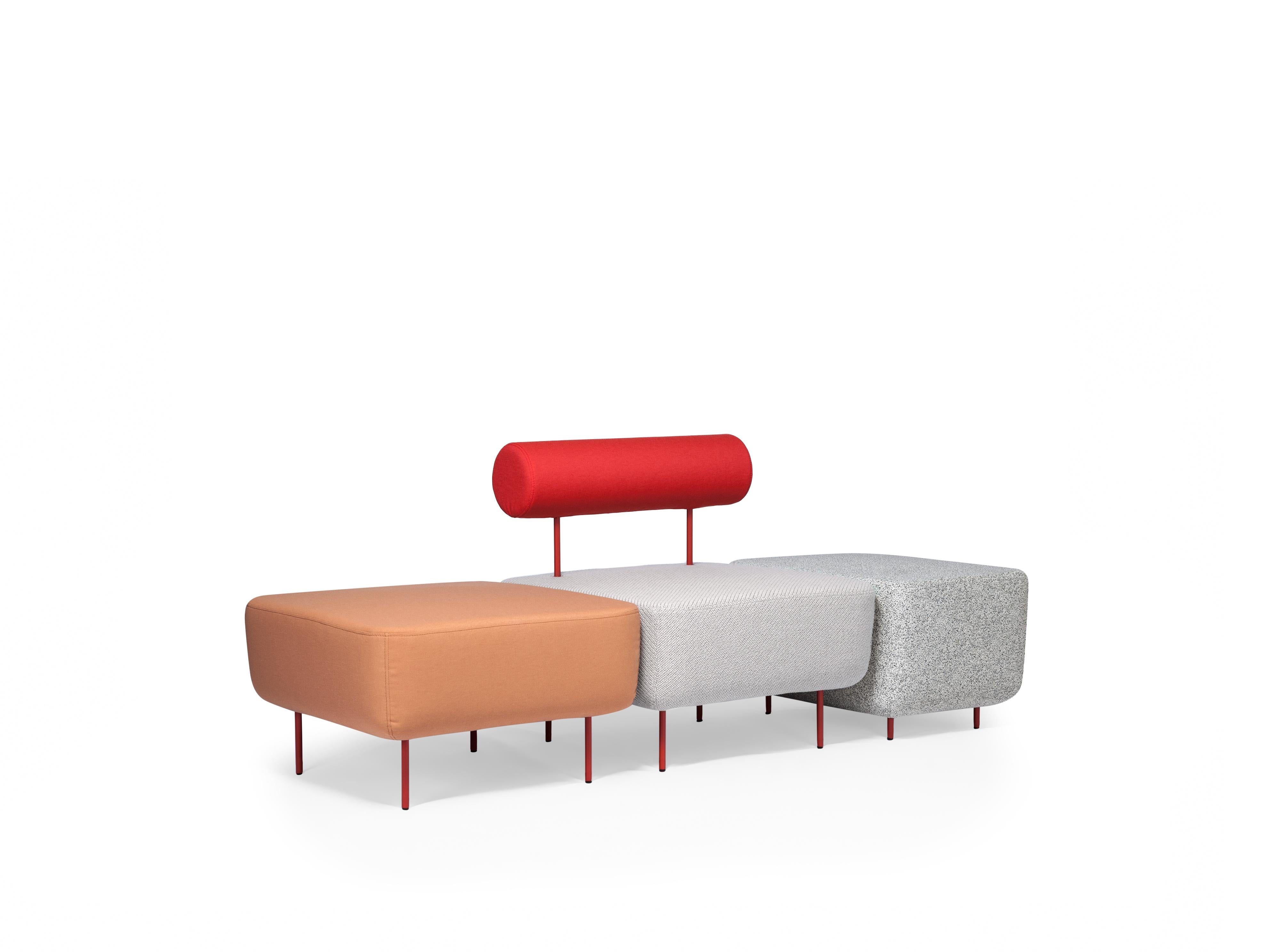 Petite Friture Medium Whiting Armchair en blanc et rouge par Morten & Jonas, 2015 en vente 2