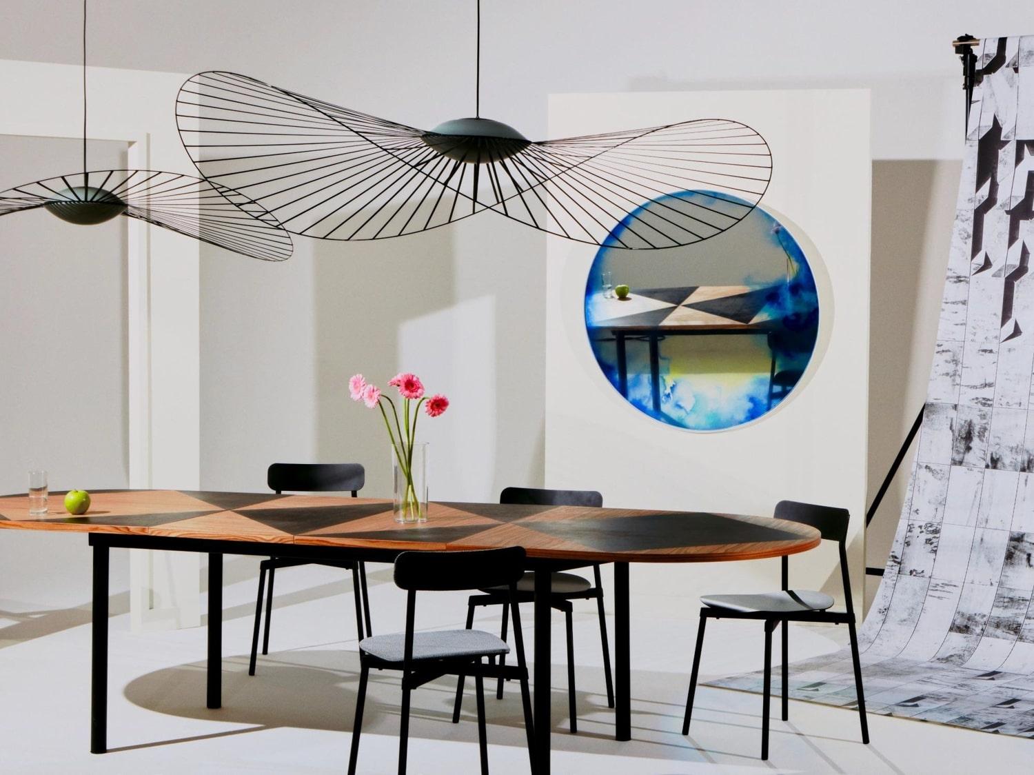 Fibre de verre Petite Friture Medium Vertigo Nova Suspension Light in Black par Constance Guisset en vente