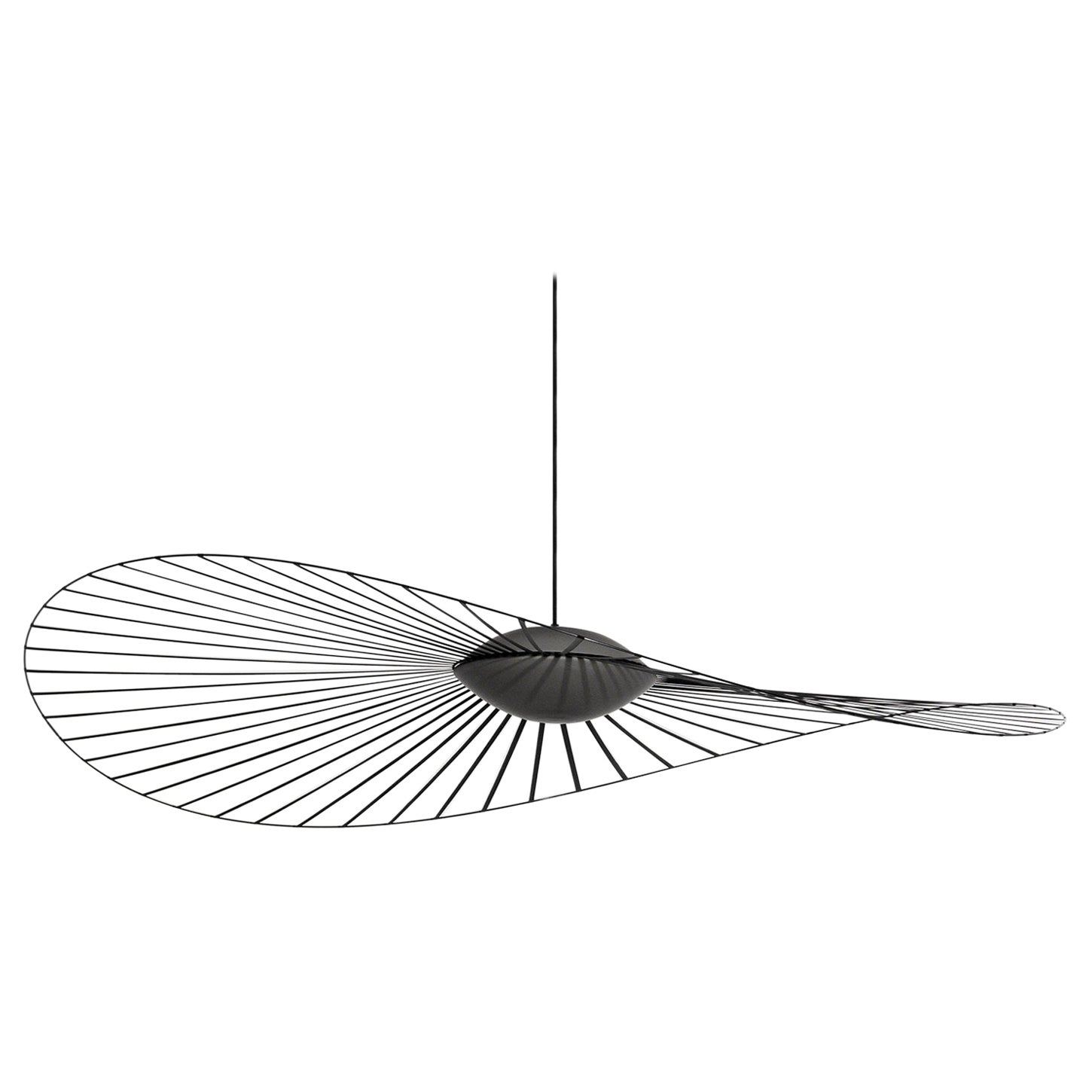 Petite Friture Lampada a sospensione media Vertigo Nova in nero di Constance Guisset
