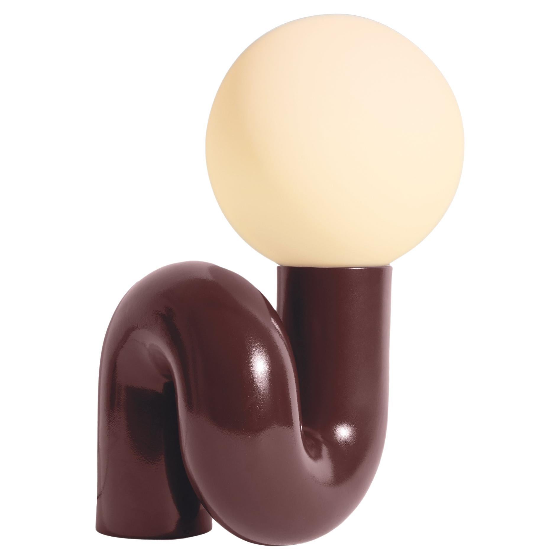 PETITE FRITURE Neotenic, Lámpara de Sobremesa Grande, Cerezo, Diseñada por Jumbo