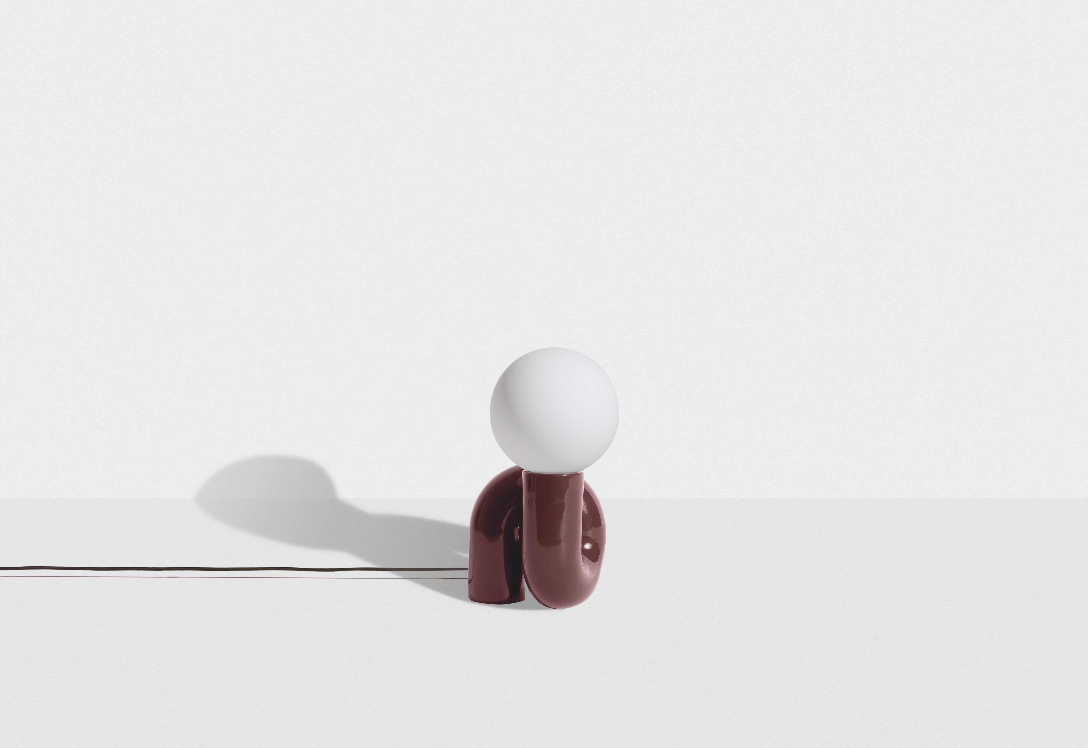 Ceramic PETITE FRITURE Neotenic, Small Table Lamp, Cherry, Designed by Jumbo For Sale