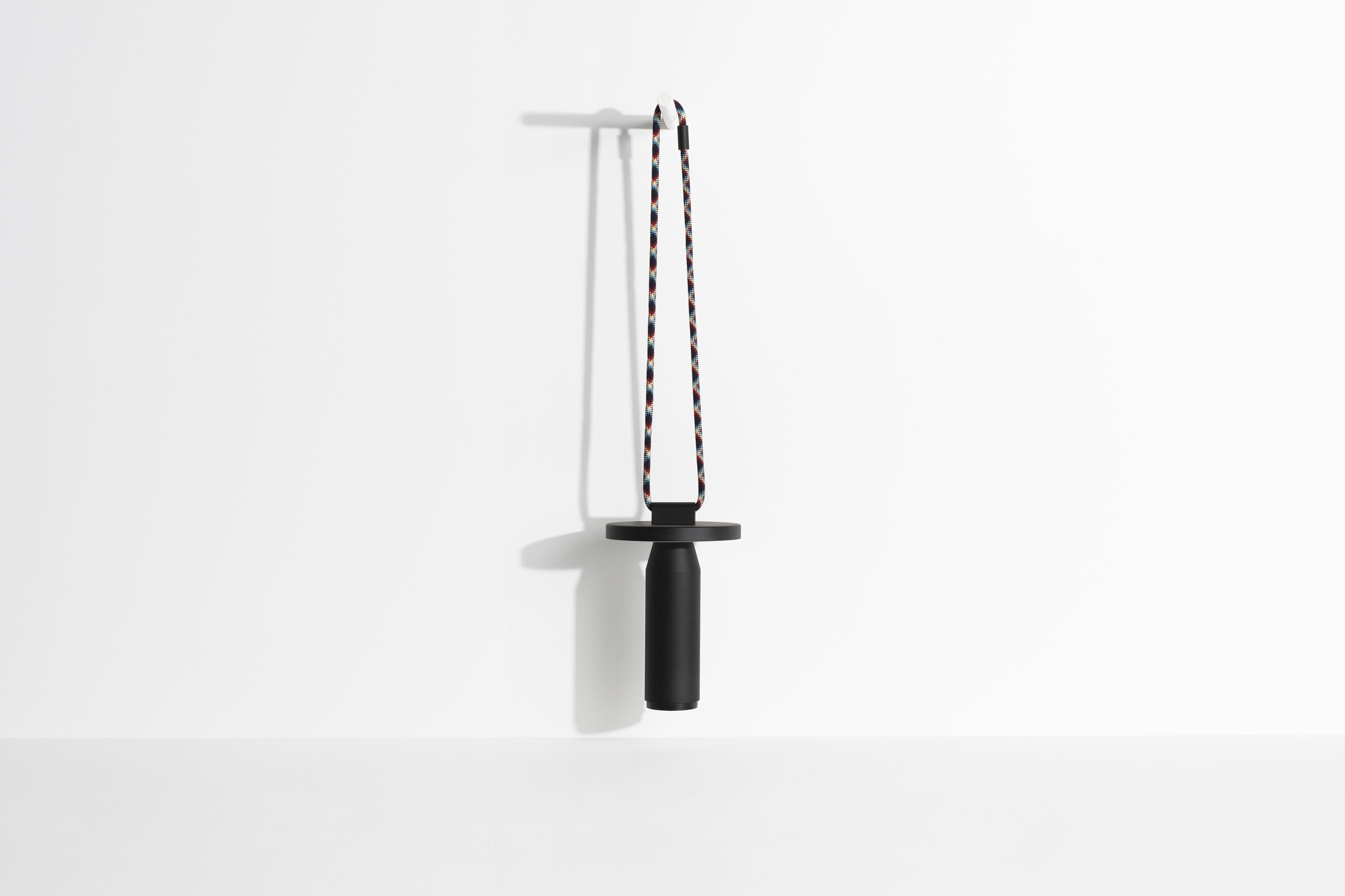 Contemporary Petite Friture Quasar Portable Table Lamp in Black Aluminium by Samy Rio For Sale