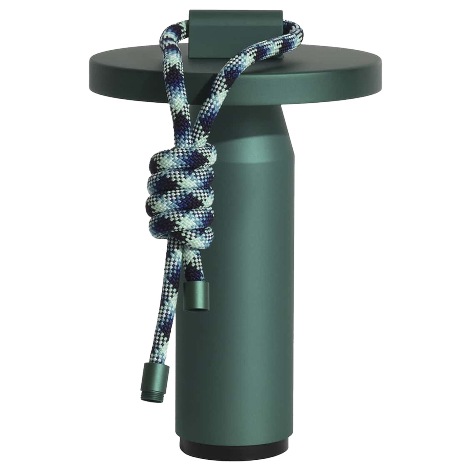 Lampada da tavolo portatile Petite Friture Quasar in alluminio verde smeraldo di Samy Rio