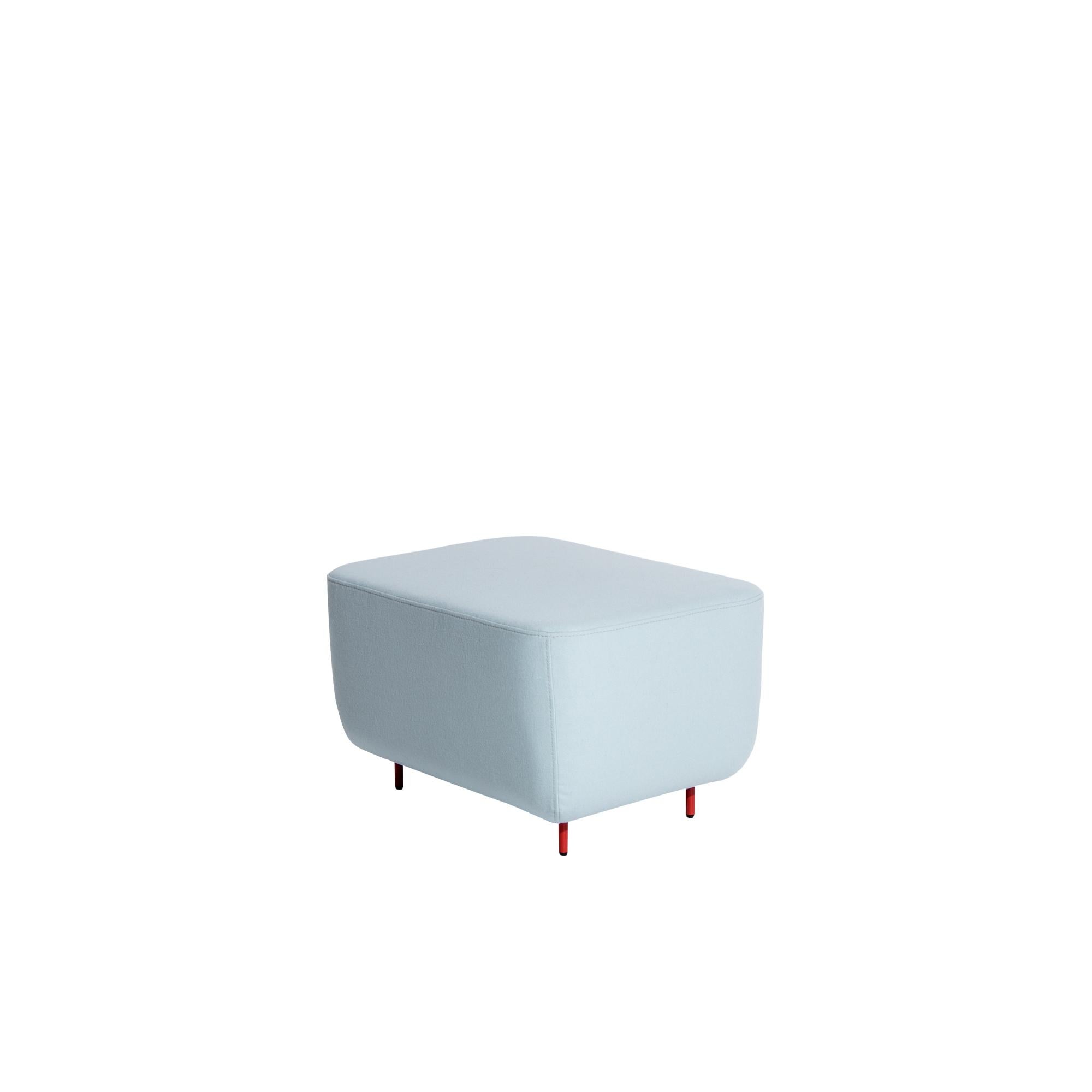 Petite Friture Small Hoff Stool in Blue by Morten & Jonas, 2015

Hoff created by designer duo Morten & Jonas is a collection of two modular stools and two modular armchairs. they can combine to make a sofa as well an entire living room area. They