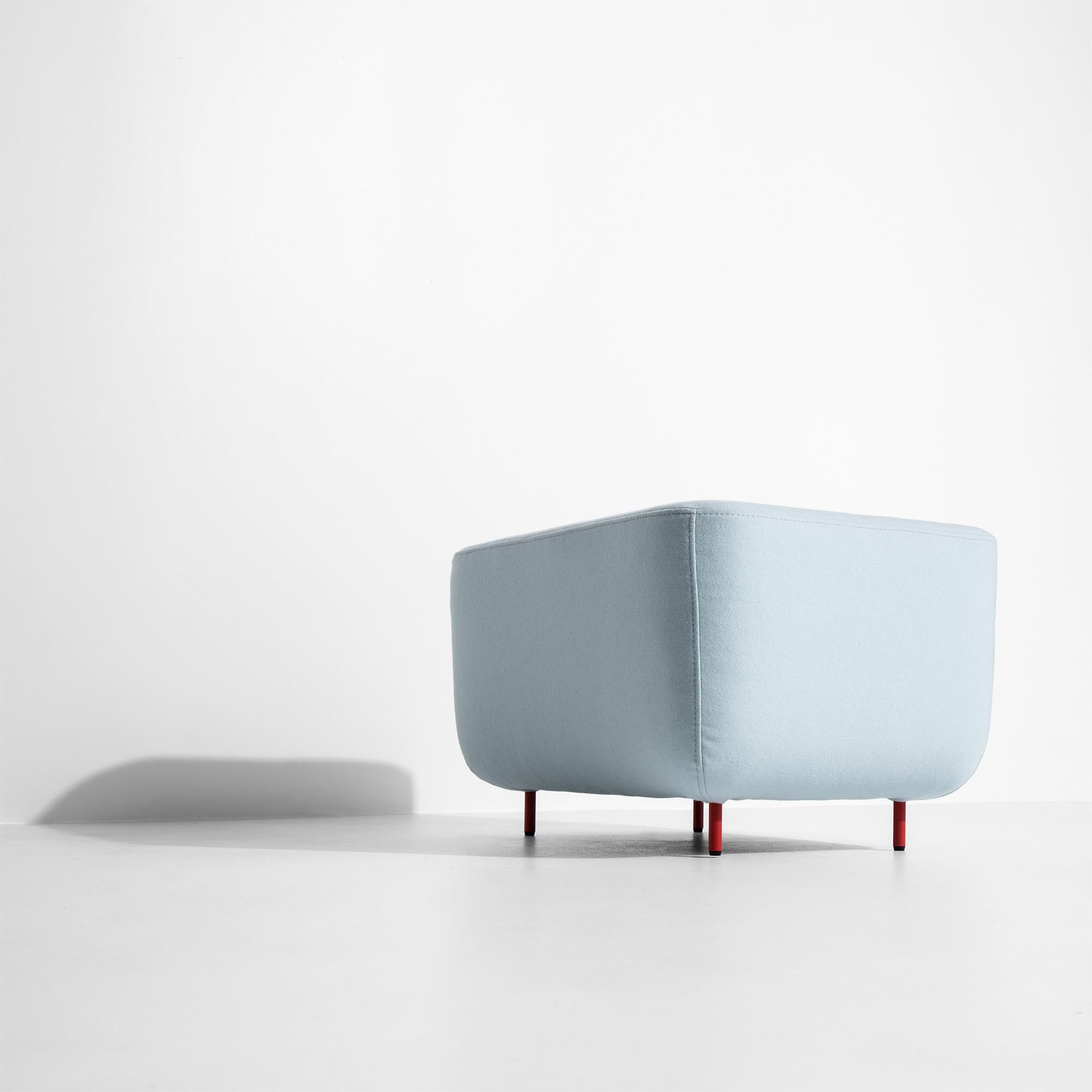 Petite Friture Small Hoff Stool in Blue by Morten & Jonas, 2015 In New Condition For Sale In Brooklyn, NY