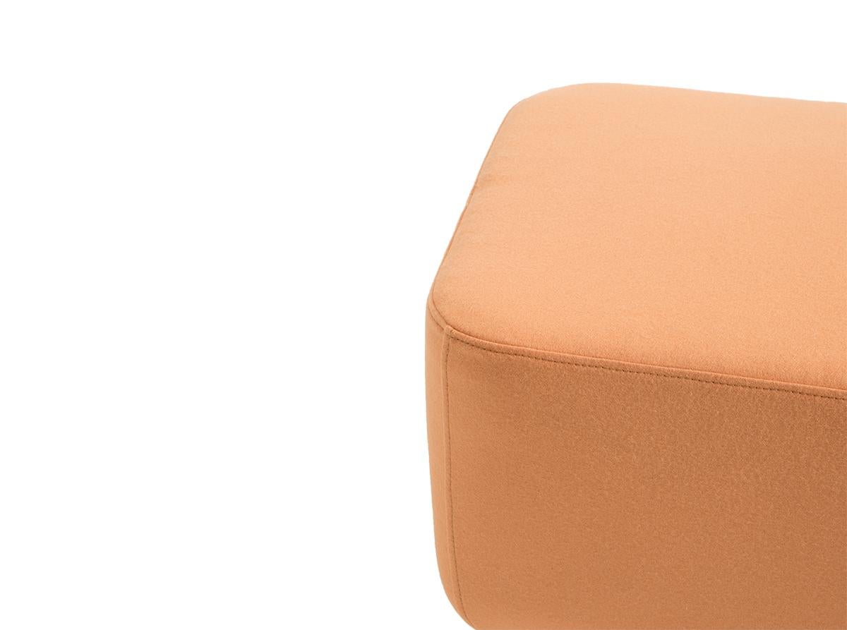 Petite Friture Small Hoff Stool in Orange by Morten & Jonas, 2015 In New Condition For Sale In Brooklyn, NY