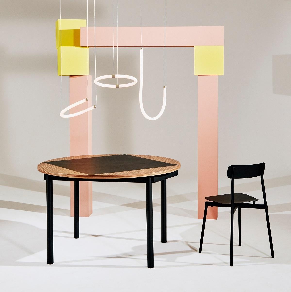 Petite Friture Unseen Triplo sistema di luci a sospensione in ottone traslucido in vendita 2