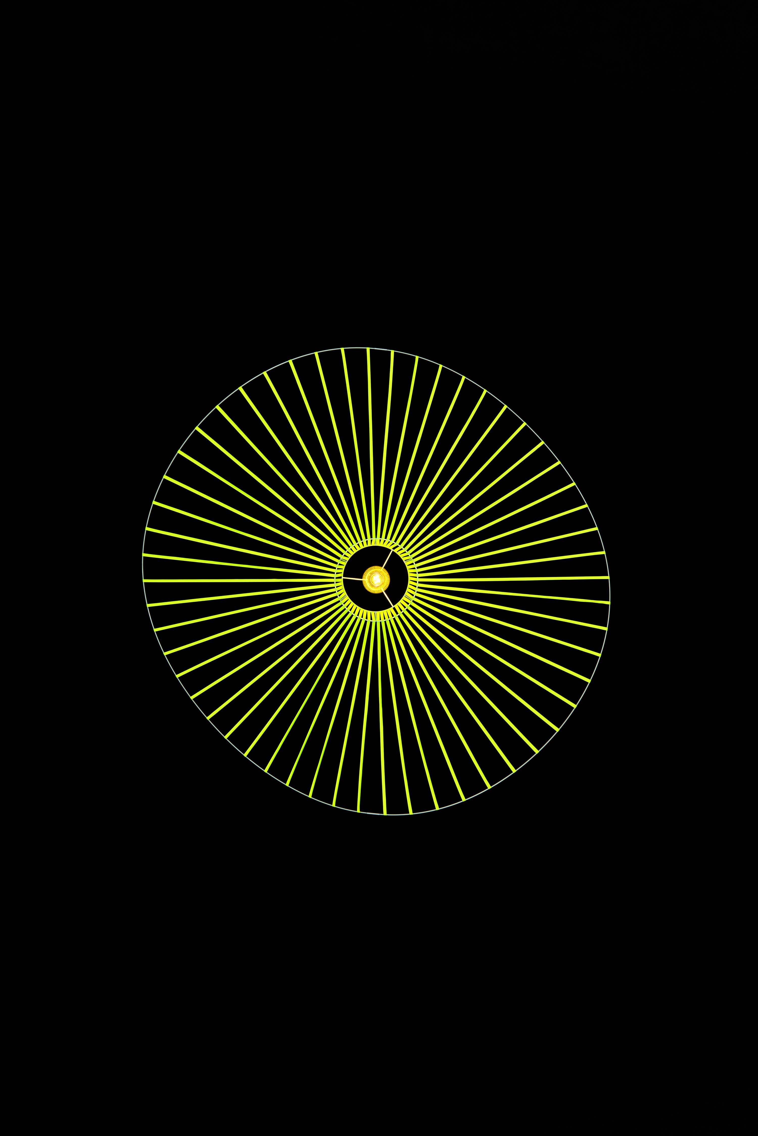 Lampe à suspension Vertigo, jaune, de la designer Constance Guisset en vente 2