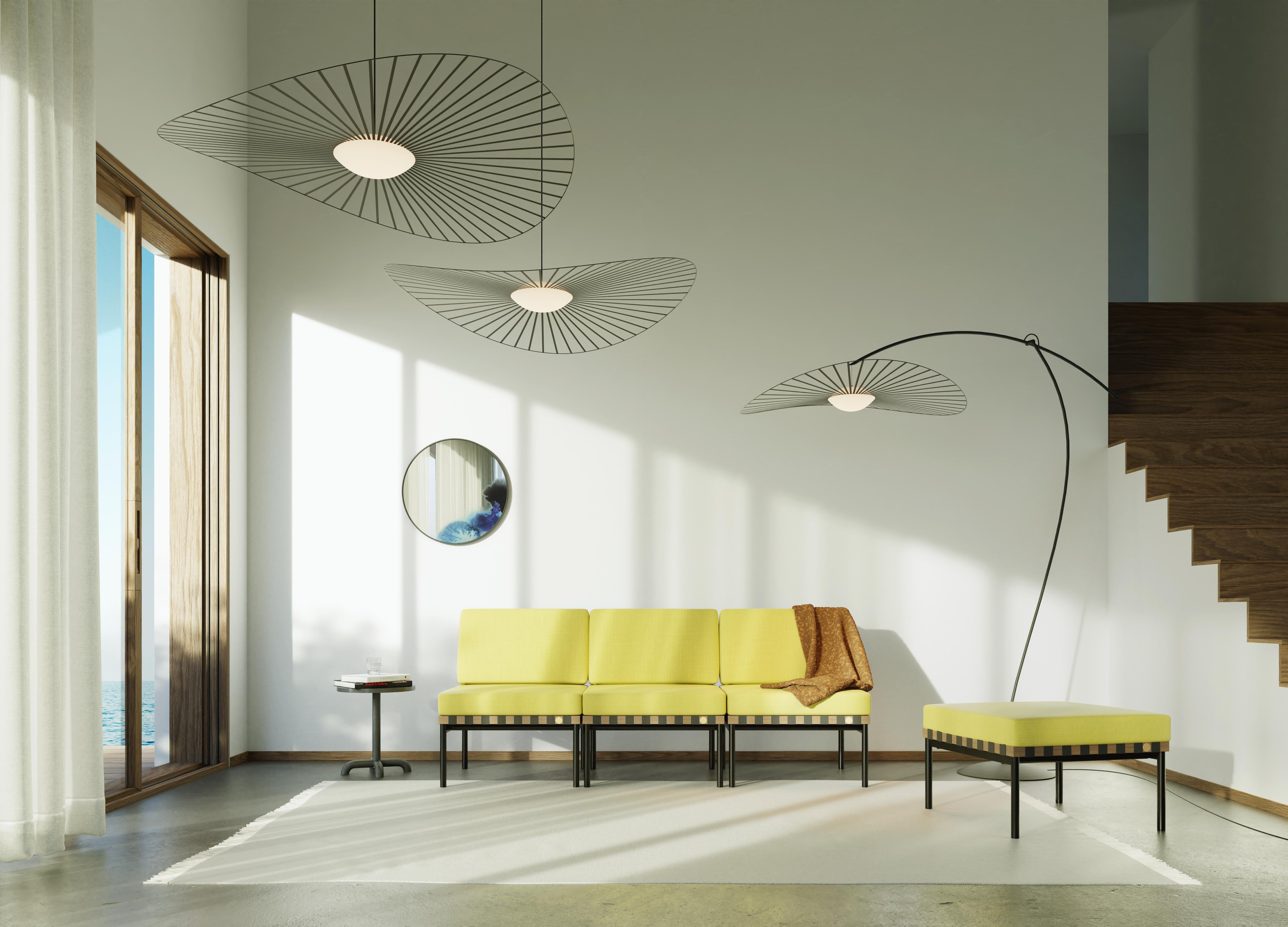 Acier Lampe à suspension Vertigo Nova, noire/blance, Constance Guisset en vente