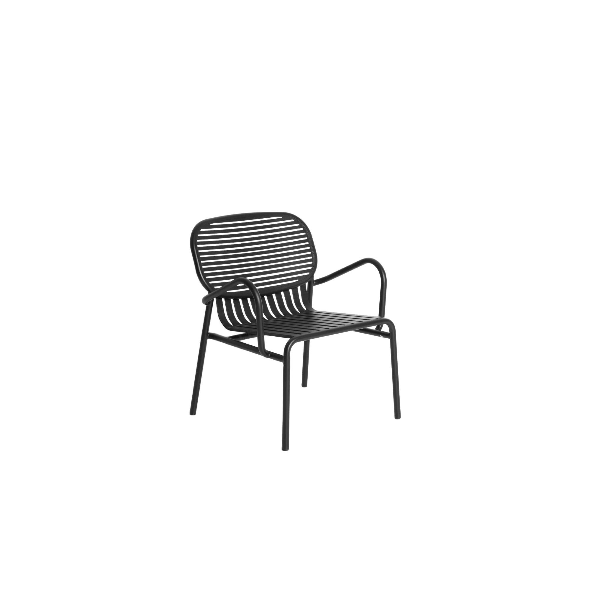 Petite Friture Week-End Armchair in Black Aluminium by Studio BrichetZiegler, 2017

The week-end collection is a full range of outdoor furniture, in aluminium grained epoxy paint, matt finish, that includes 18 functions and 8 colours for the