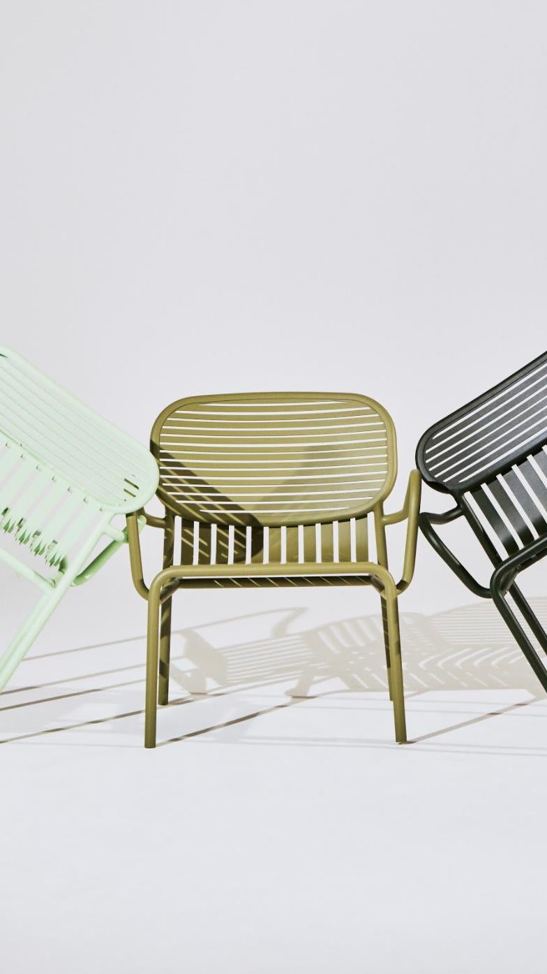 Kleiner Friture Week-End-Sessel aus elfenbeinfarbenem Aluminium von Studio BrichetZiegler im Angebot 9