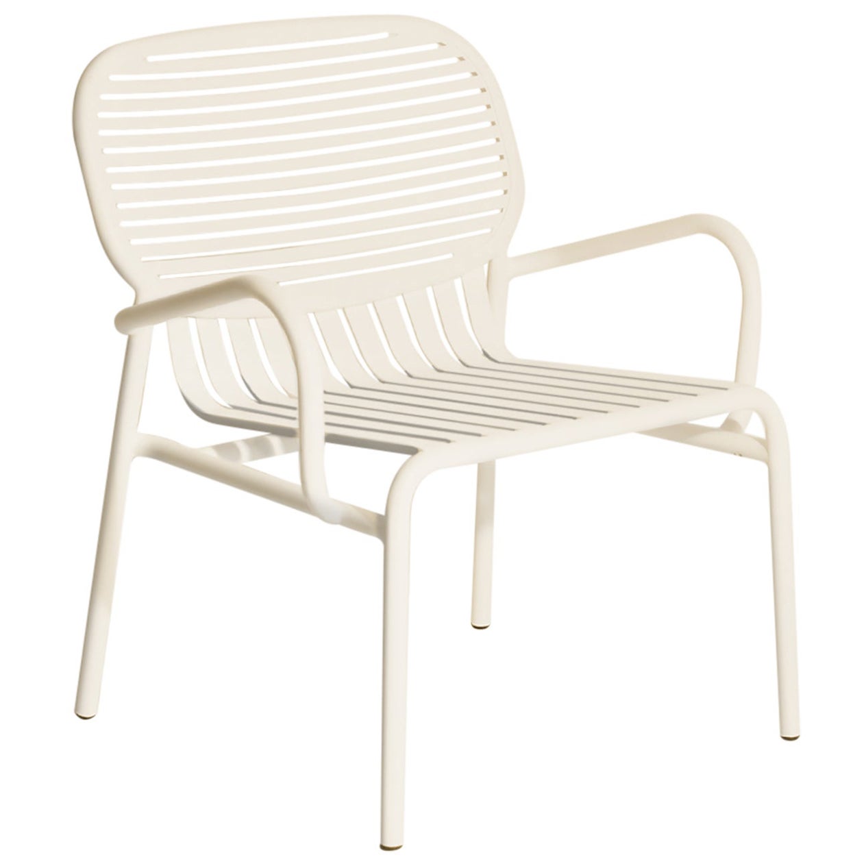 Petite Friture Week-End Armchair in Ivory Aluminium by Studio BrichetZiegler