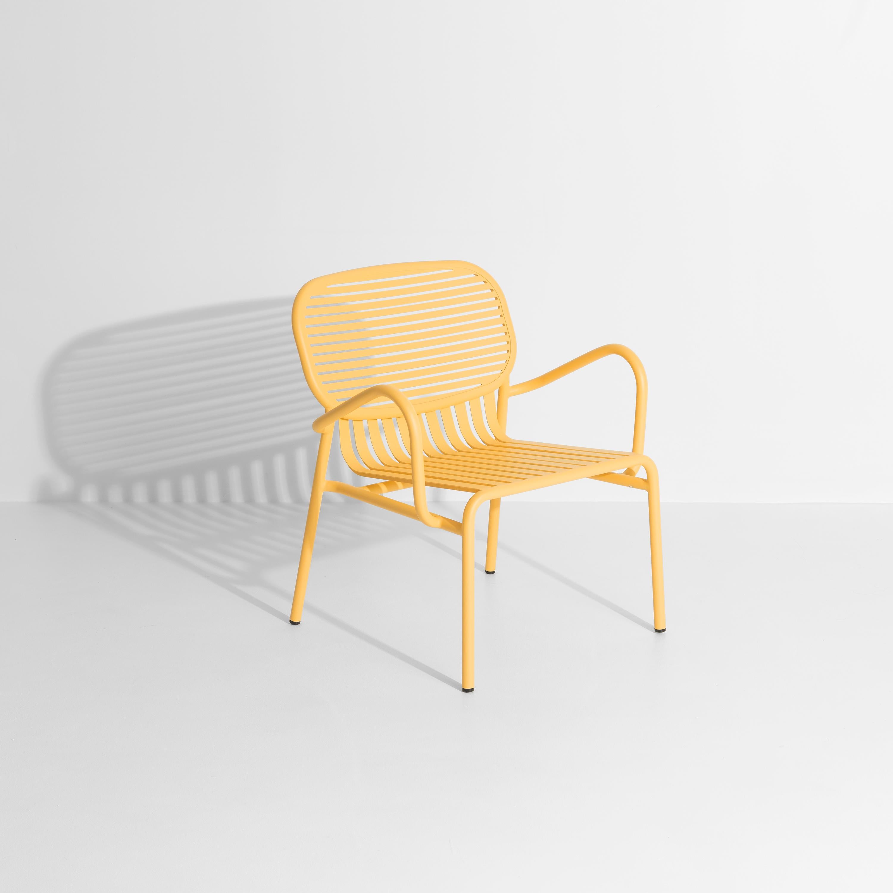 Poltrona Petite Friture Week-End in alluminio zafferano di Studio A BrichetZiegler, 2017

La collezione week-end è una gamma completa di mobili per esterni, in vernice epossidica a grana di alluminio, con finitura opaca, che comprende 18 funzioni e