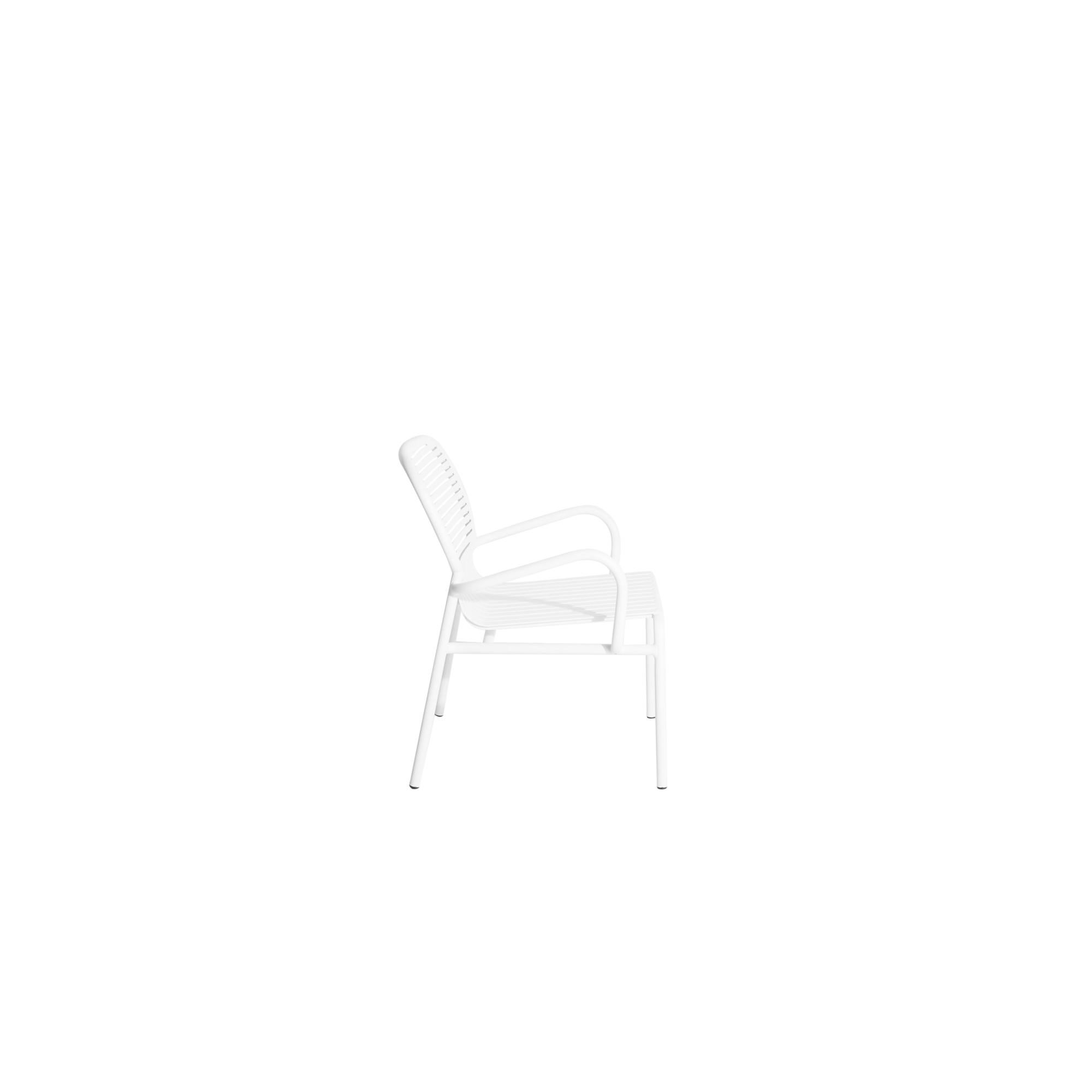 Chinese Petite Friture Week-End Armchair in White Aluminium by Studio BrichetZiegler For Sale