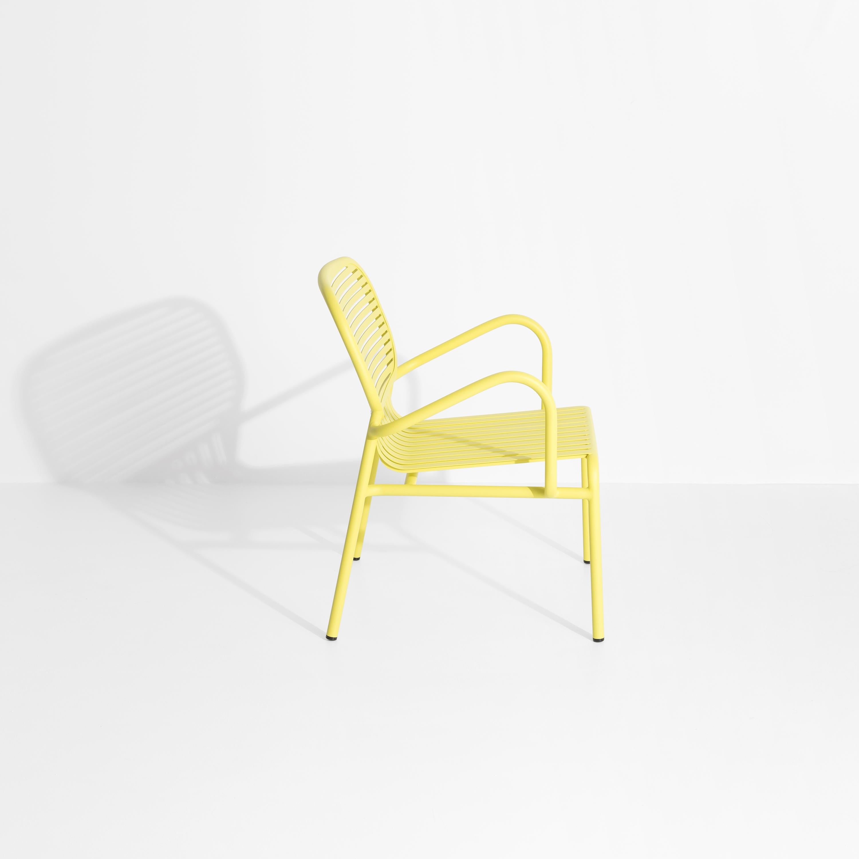 Chinese Petite Friture Week-End Armchair in Yellow Aluminium by Studio BrichetZiegler For Sale