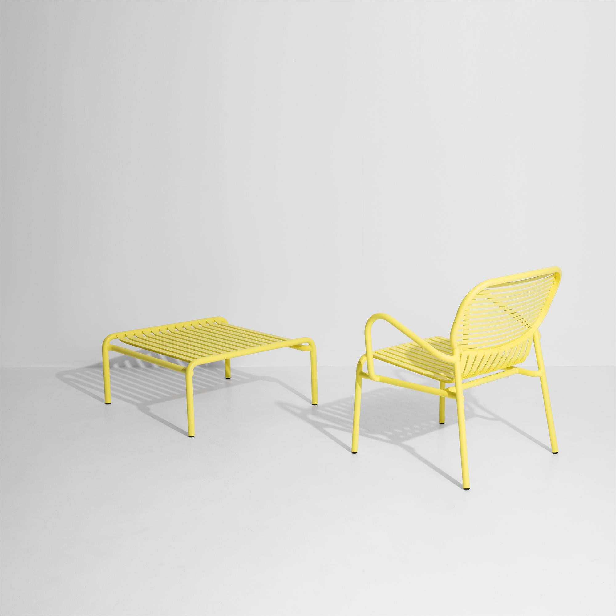 Aluminum Petite Friture Week-End Armchair in Yellow Aluminium by Studio BrichetZiegler For Sale