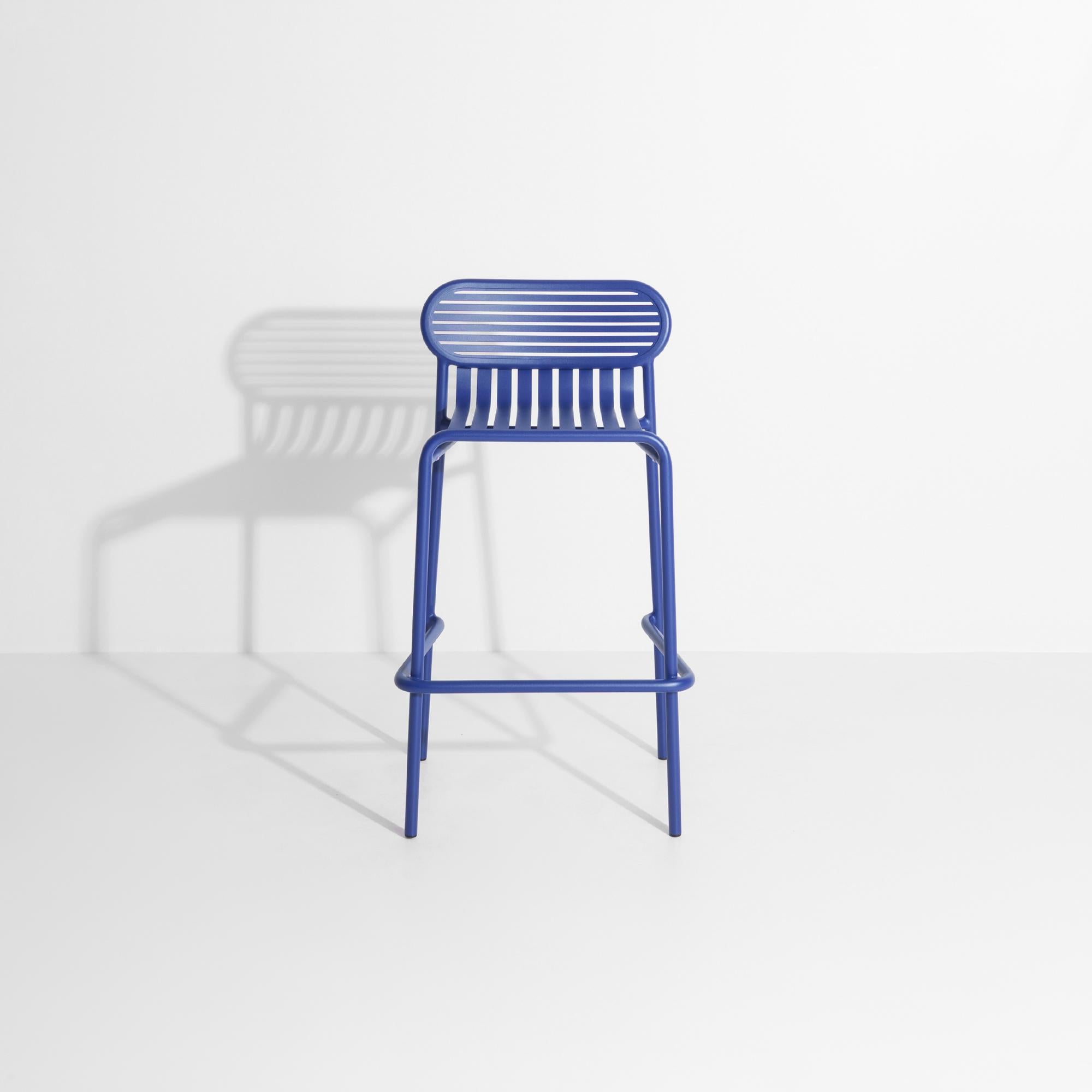 Petite Friture Week-End Bar Stool in Blue Aluminium by Studio BrichetZiegler In New Condition For Sale In Brooklyn, NY