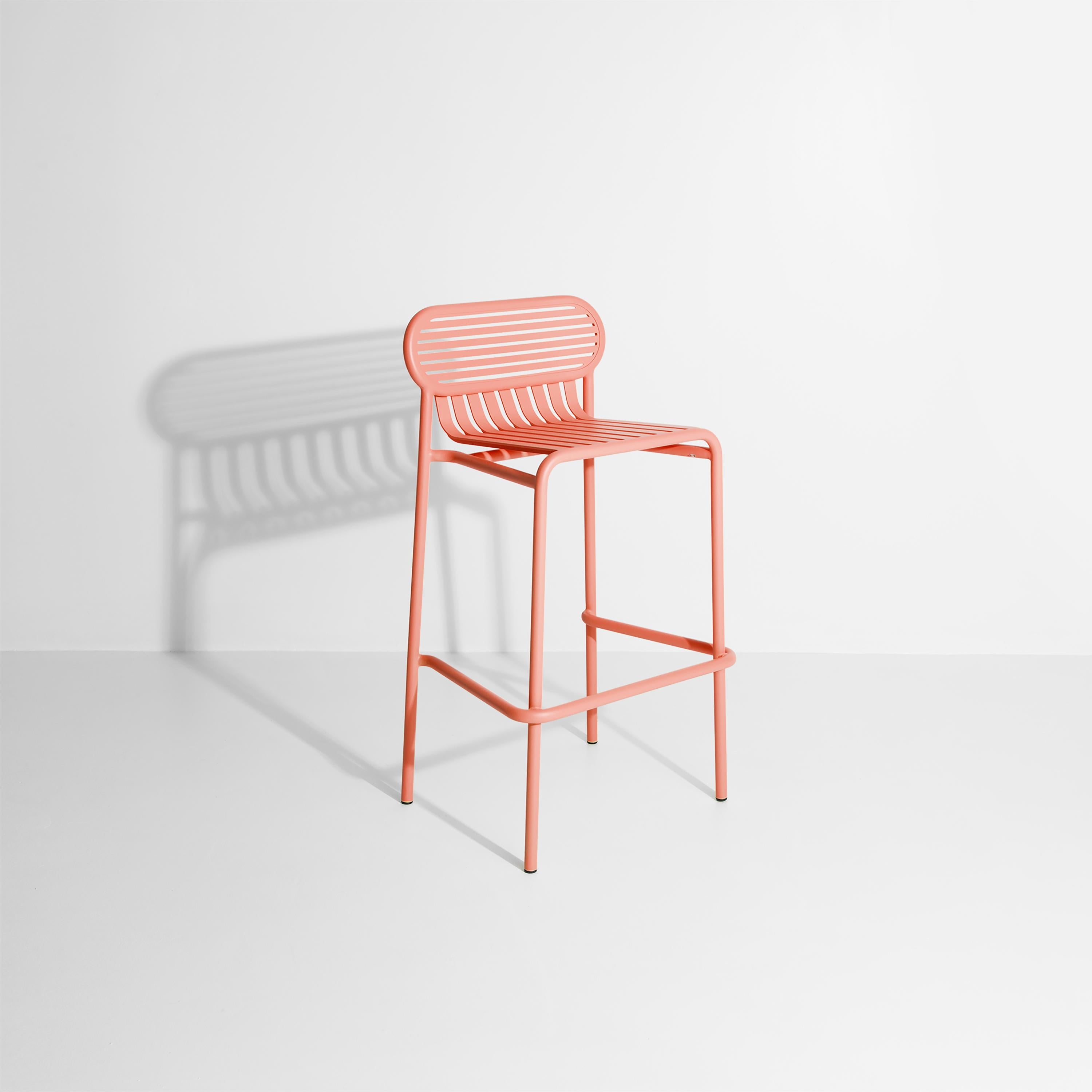Petite Friture Week-End Bar Stool in Coral Aluminium by Studio BrichetZiegler, 2017

The week-end collection is a full range of outdoor furniture, in aluminium grained epoxy paint, matt finish, that includes 18 functions and 8 colours for the