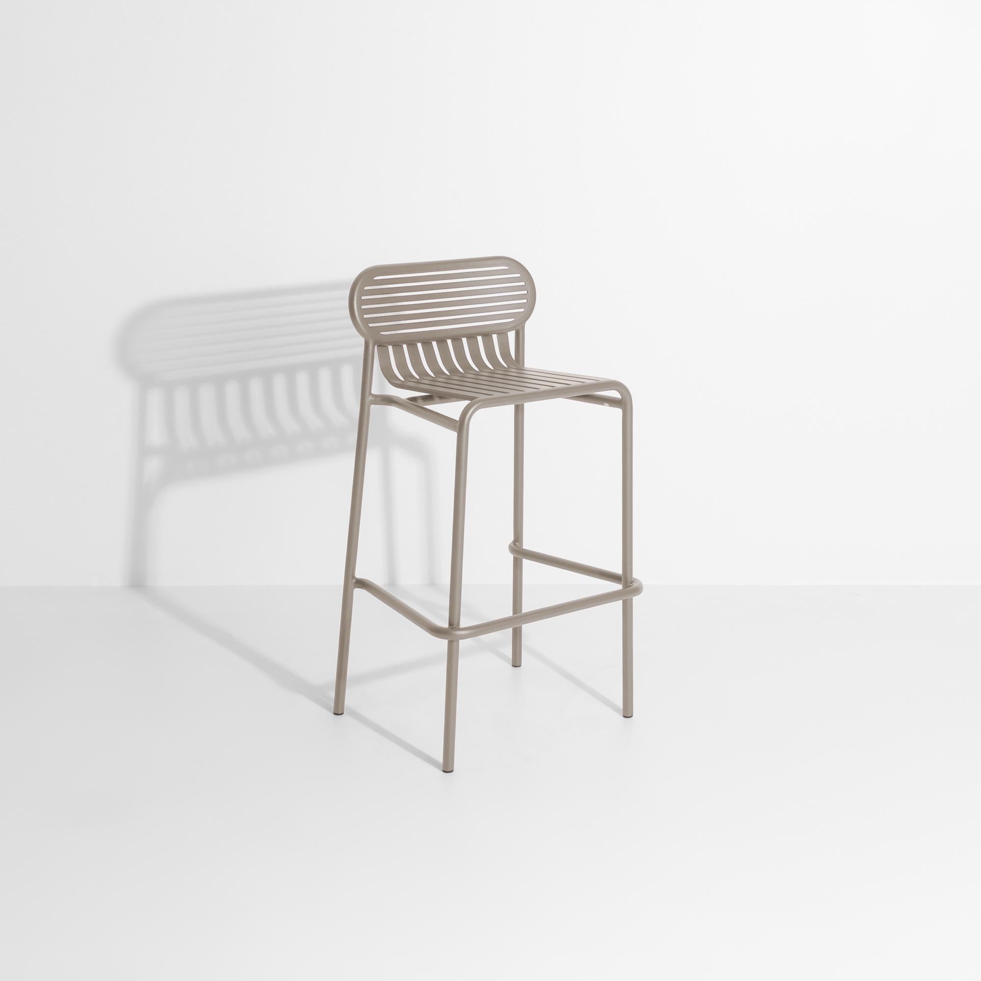 Petite Friture Week-End Bar Stool in Dune Aluminium by Studio BrichetZiegler In New Condition For Sale In Brooklyn, NY