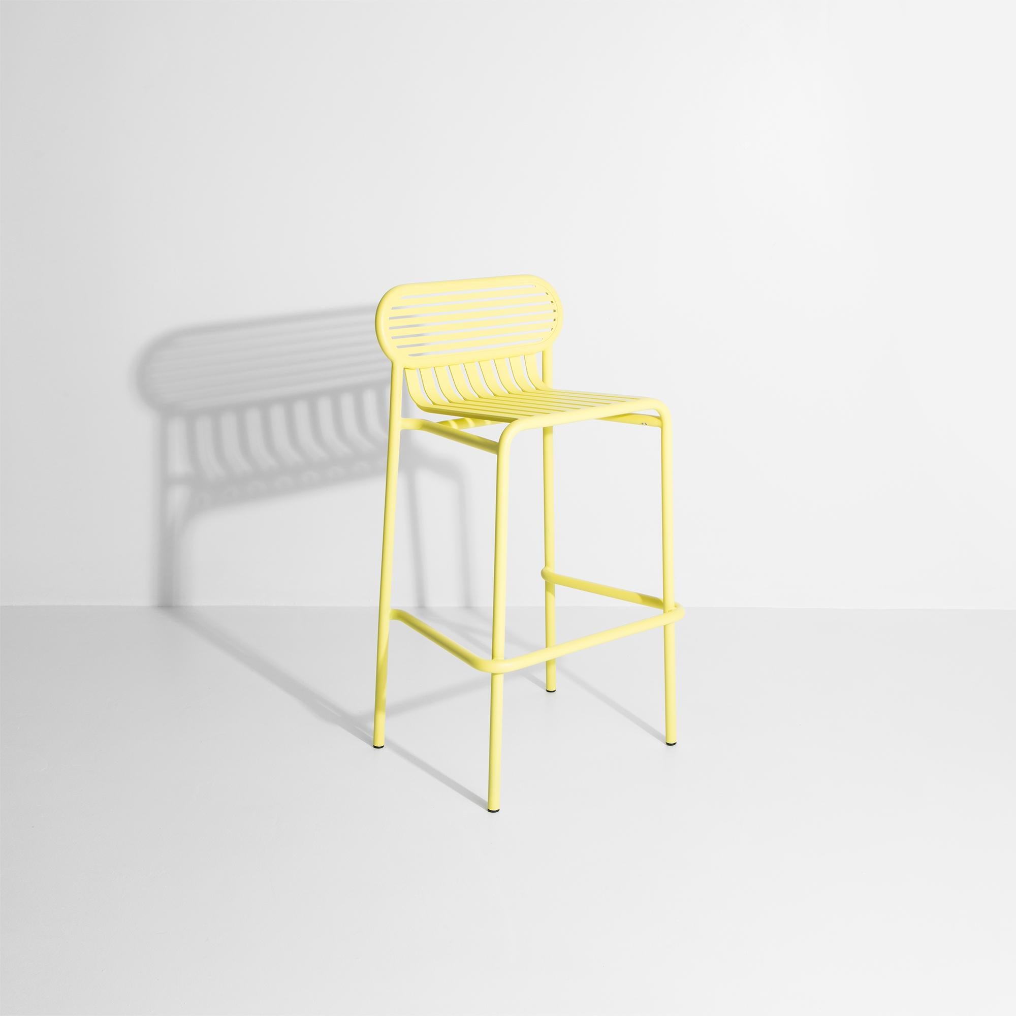 Contemporary Petite Friture Week-End Bar Stool in Yellow Aluminium by Studio BrichetZiegler For Sale