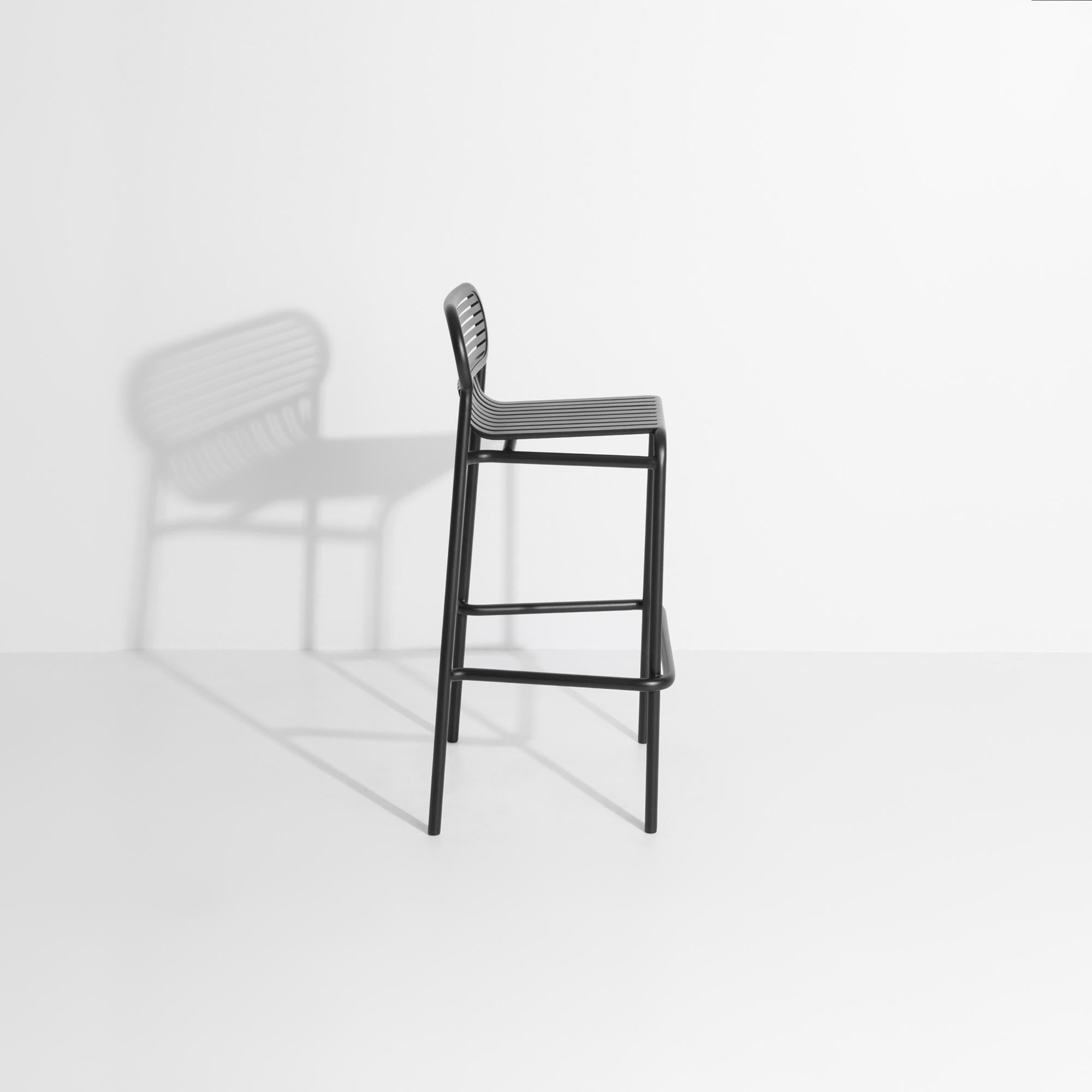 Poudré PETITE FRITURE Week-end, tabouret de bar, noir, Studio Brichet-Ziegler en vente