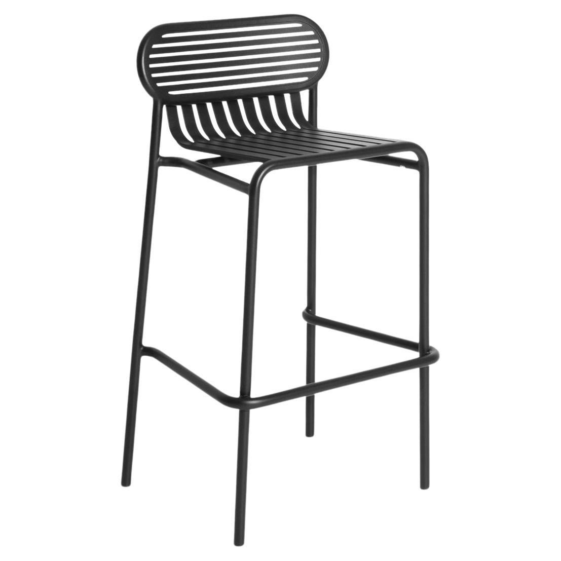 PETITE FRITURE Week-end, tabouret de bar, noir, Studio Brichet-Ziegler