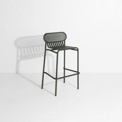 PETITE FRITURE Week-end, Outdoor Barstool, Glass Green, Studio Brichet-Ziegler