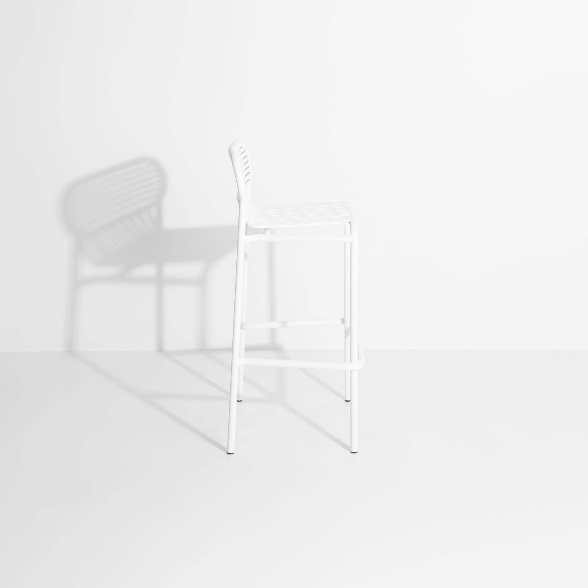 Tabouret de bar, blanc, Studio Brichet-ziegler Week-end Neuf - En vente à New York, NY