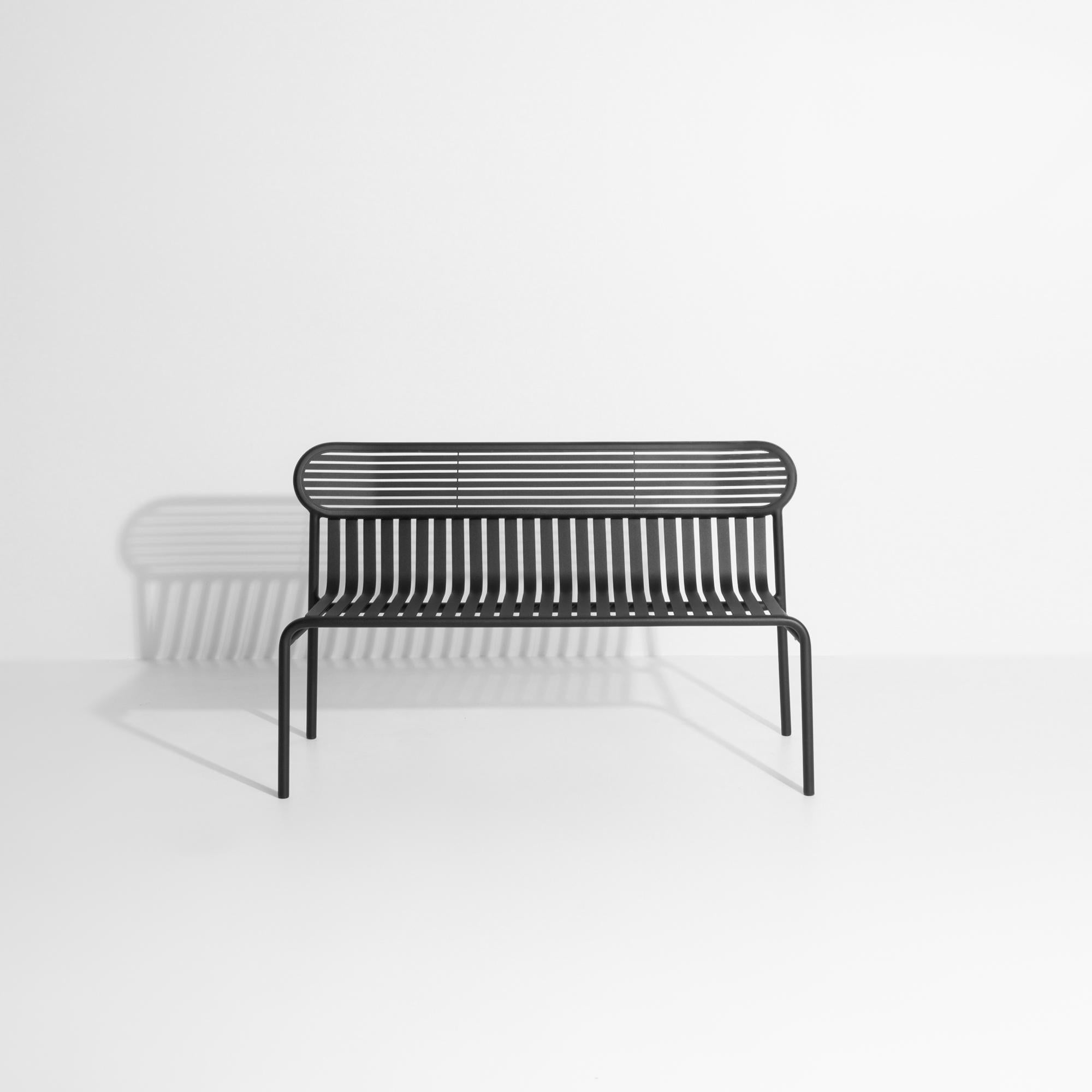 Petite Friture Week-End Bench in Black Aluminium by Studio BrichetZiegler In New Condition For Sale In Brooklyn, NY