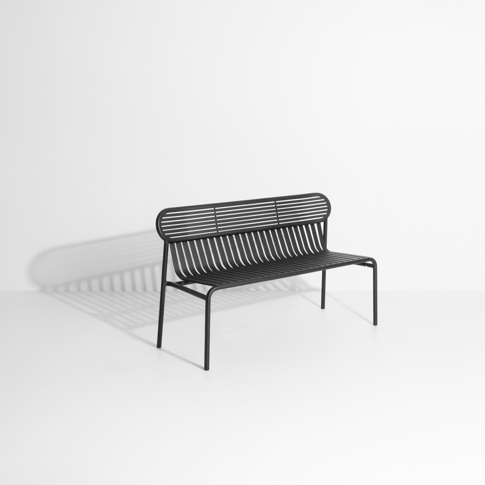Contemporary Petite Friture Week-End Bench in Black Aluminium by Studio BrichetZiegler For Sale