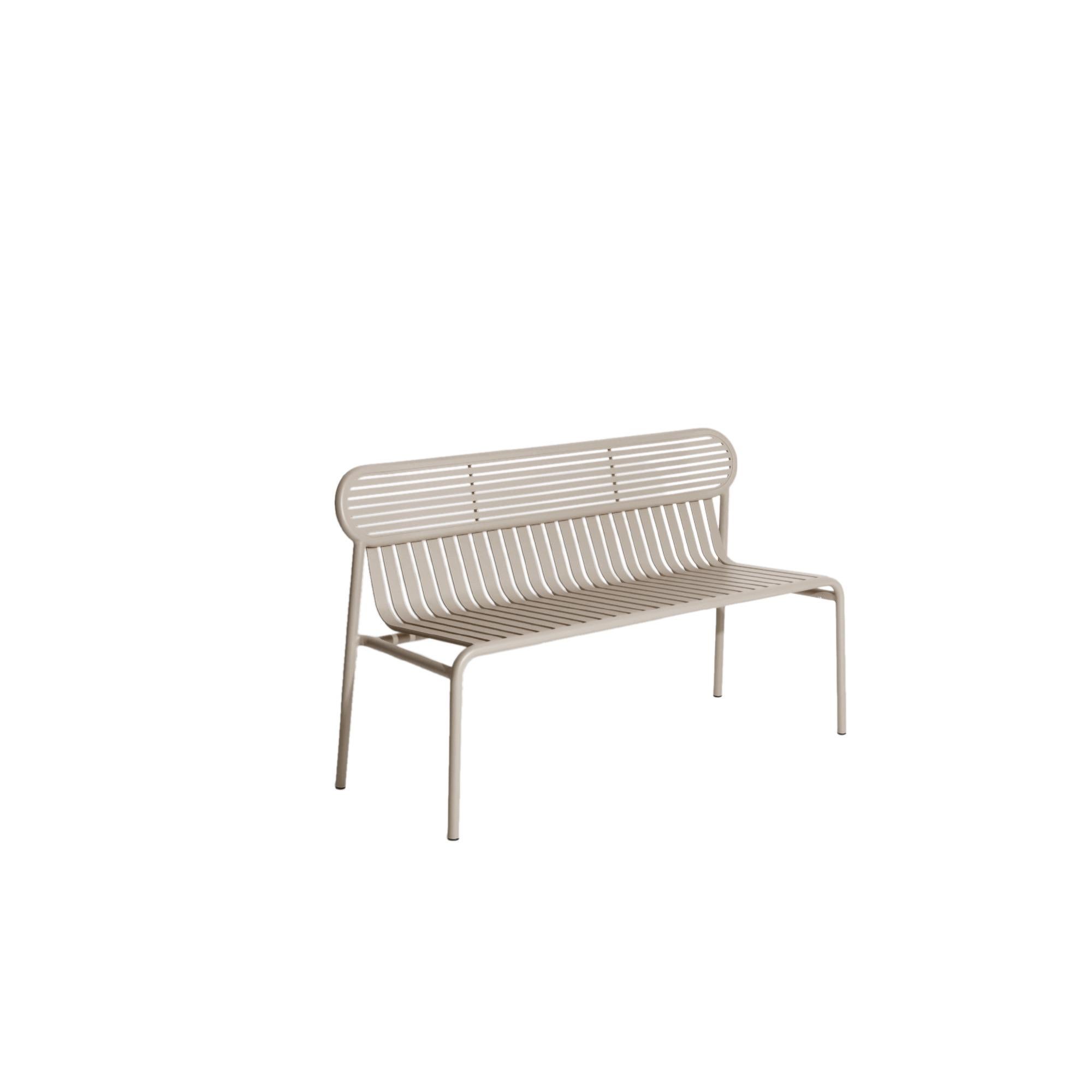 Petite Friture Week-End Bench in Dune Aluminium by Studio BrichetZiegler, 2017

The week-end collection is a full range of outdoor furniture, in aluminium grained epoxy paint, matt finish, that includes 18 functions and 8 colours for the retail