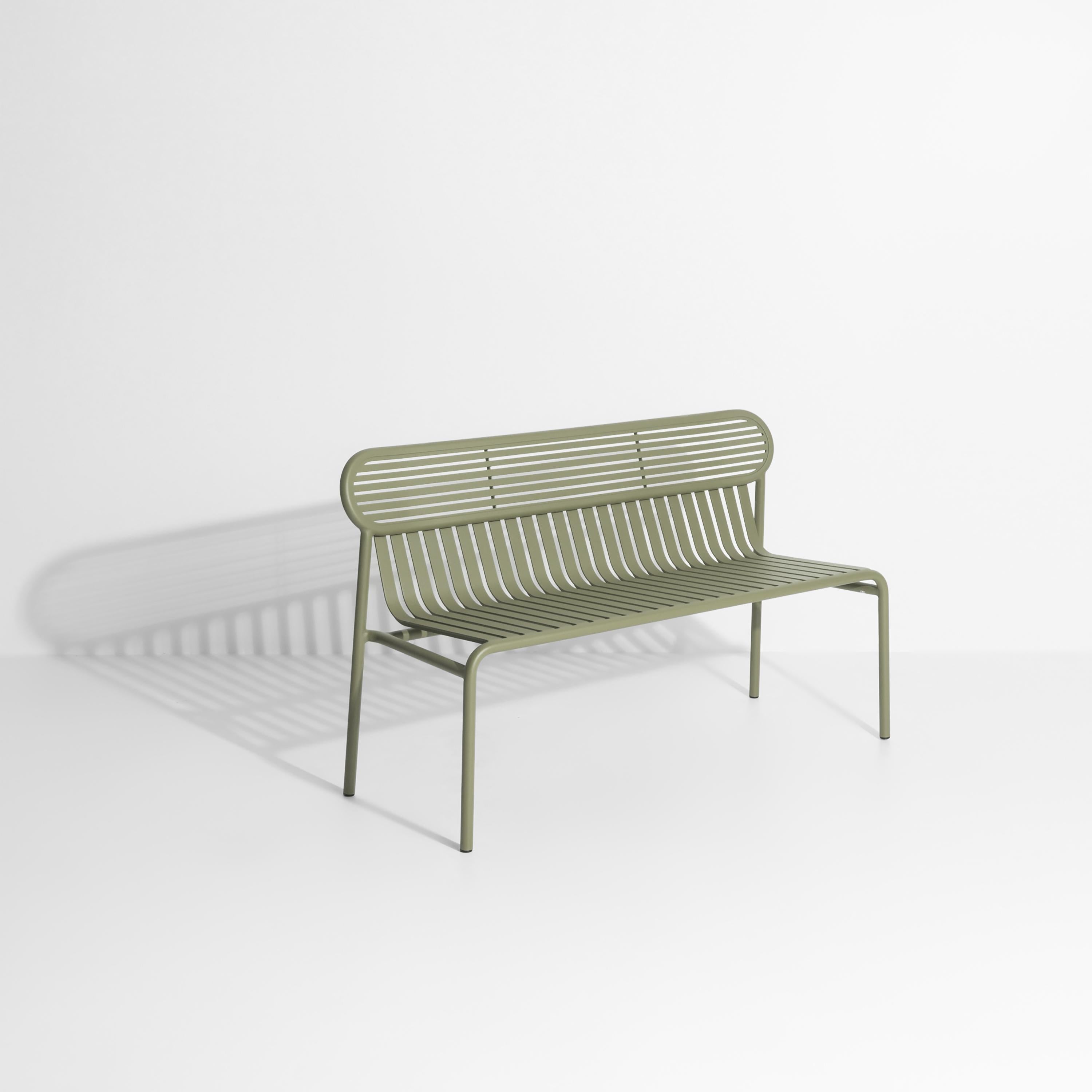 Petite Friture Week-End Bench in Jade Green Aluminium by Studio BrichetZiegler, 2017

The week-end collection is a full range of outdoor furniture, in aluminium grained epoxy paint, matt finish, that includes 18 functions and 8 colours for the