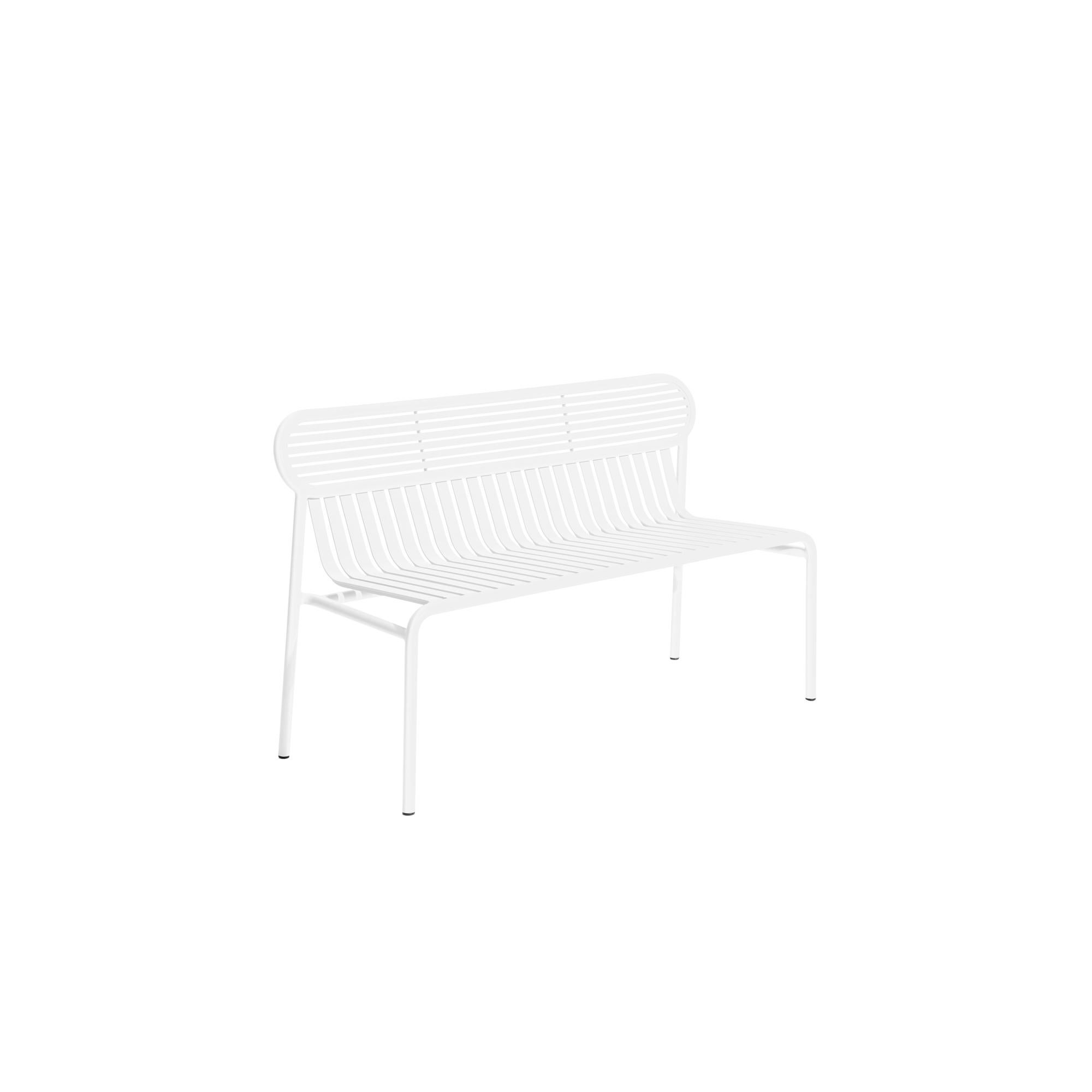 Petite Friture Week-End Bench in White Aluminium by Studio BrichetZiegler, 2017

The week-end collection is a full range of outdoor furniture, in aluminium grained epoxy paint, matt finish, that includes 18 functions and 8 colours for the retail