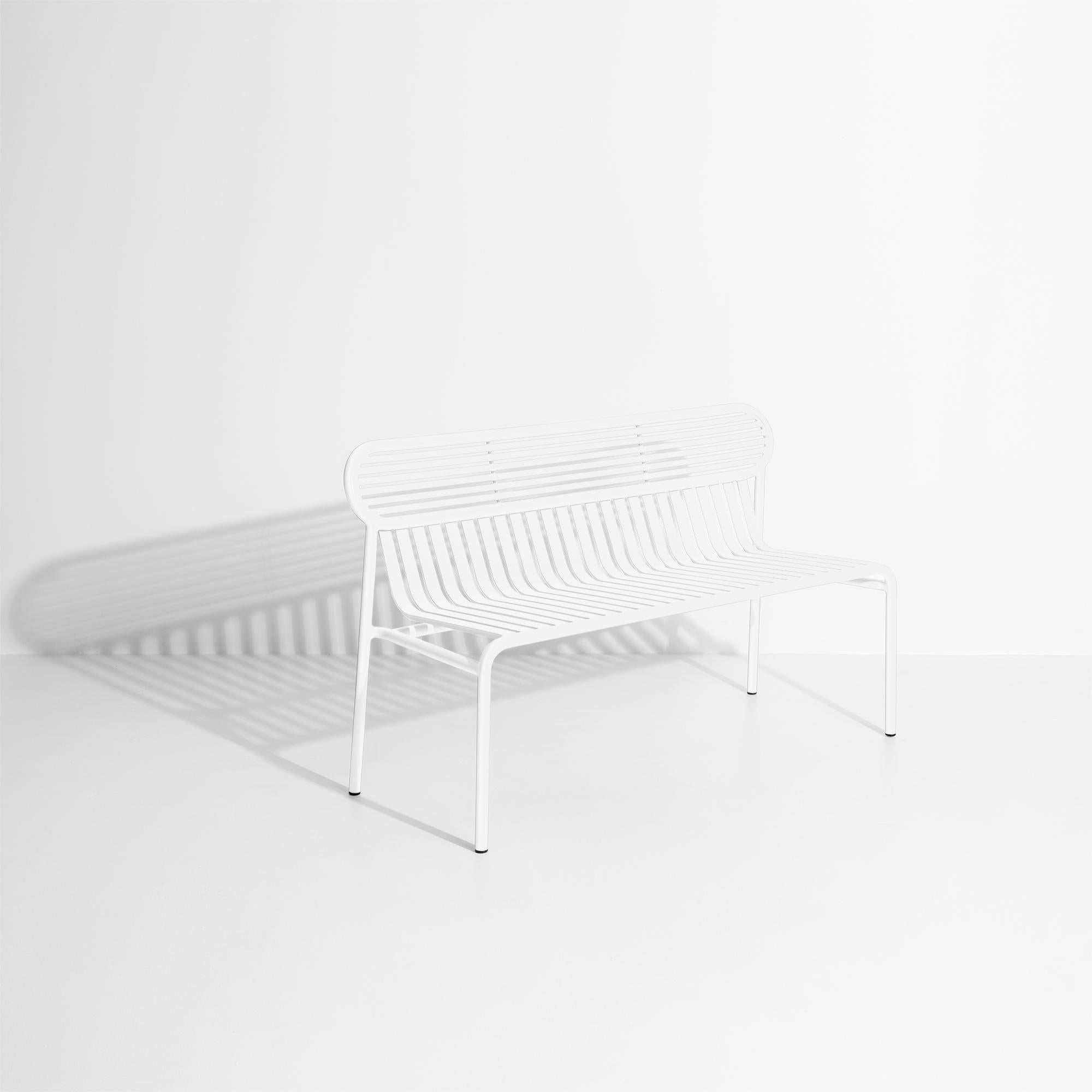 Petite Friture Week-End Bench in White Aluminium by Studio BrichetZiegler In New Condition For Sale In Brooklyn, NY