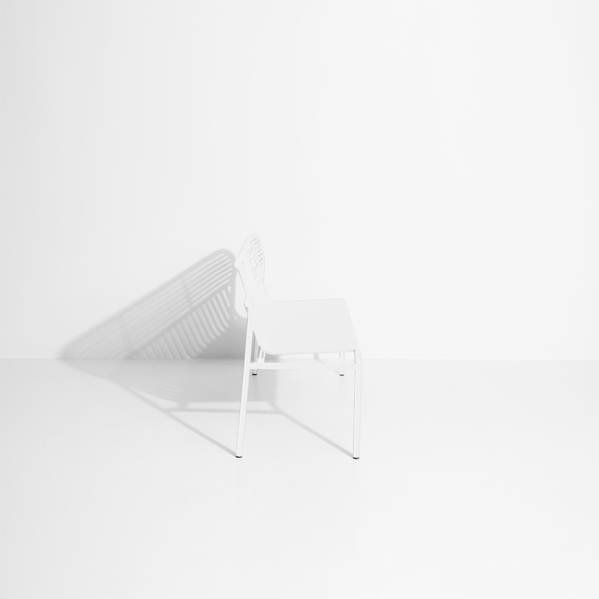 Contemporary Petite Friture Week-End Bench in White Aluminium by Studio BrichetZiegler For Sale