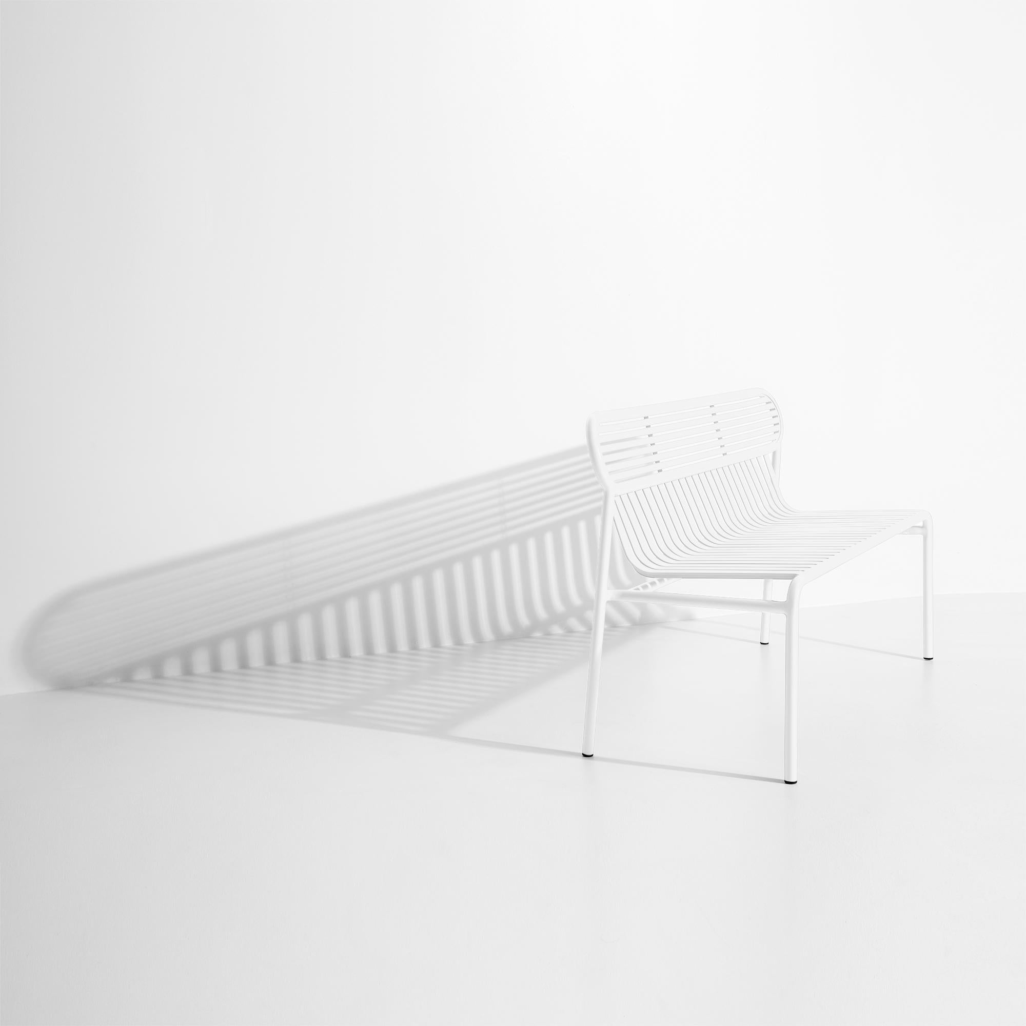 Aluminum Petite Friture Week-End Bench in White Aluminium by Studio BrichetZiegler For Sale