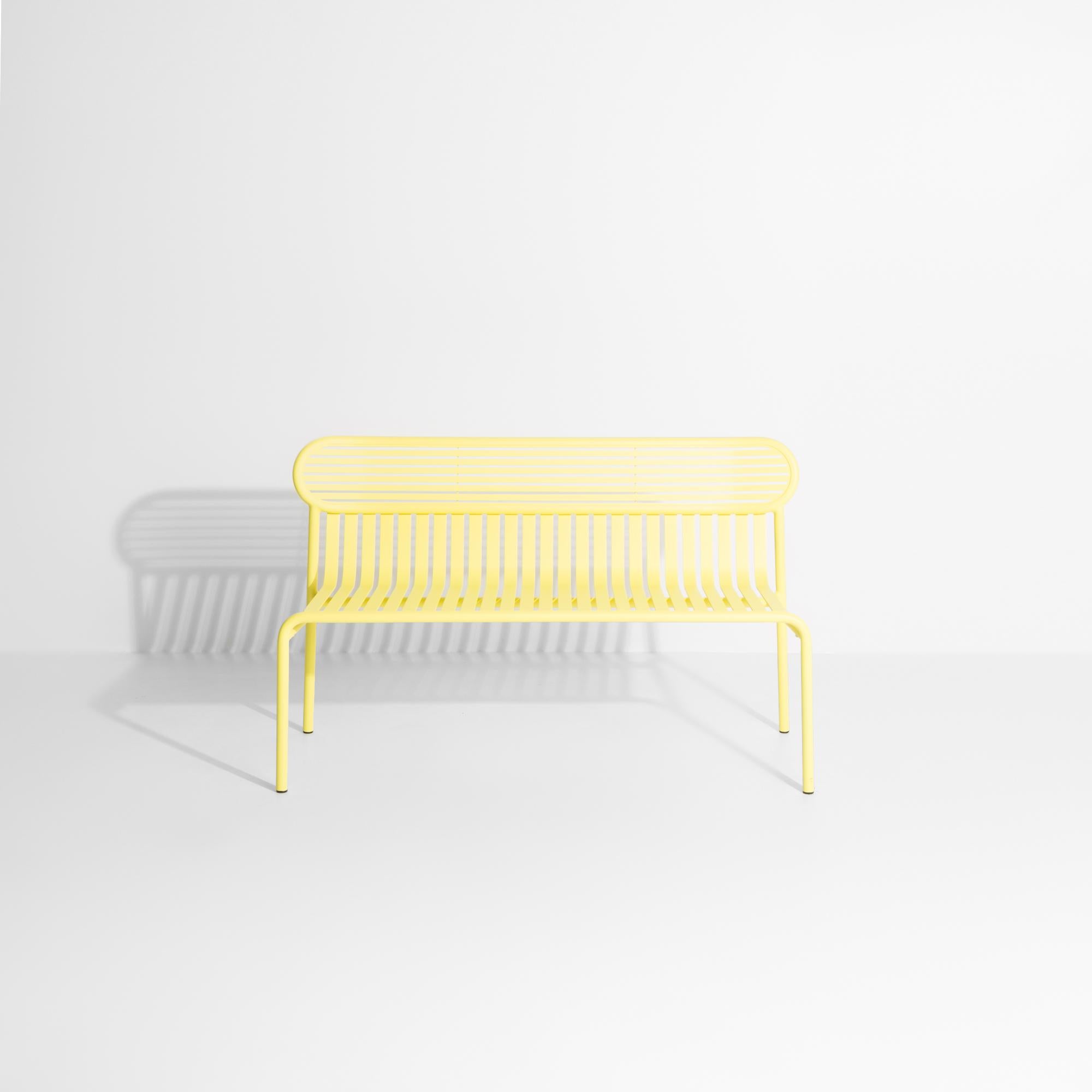 Petite Friture Week-End Bench in Yellow Aluminium by Studio BrichetZiegler In New Condition For Sale In Brooklyn, NY