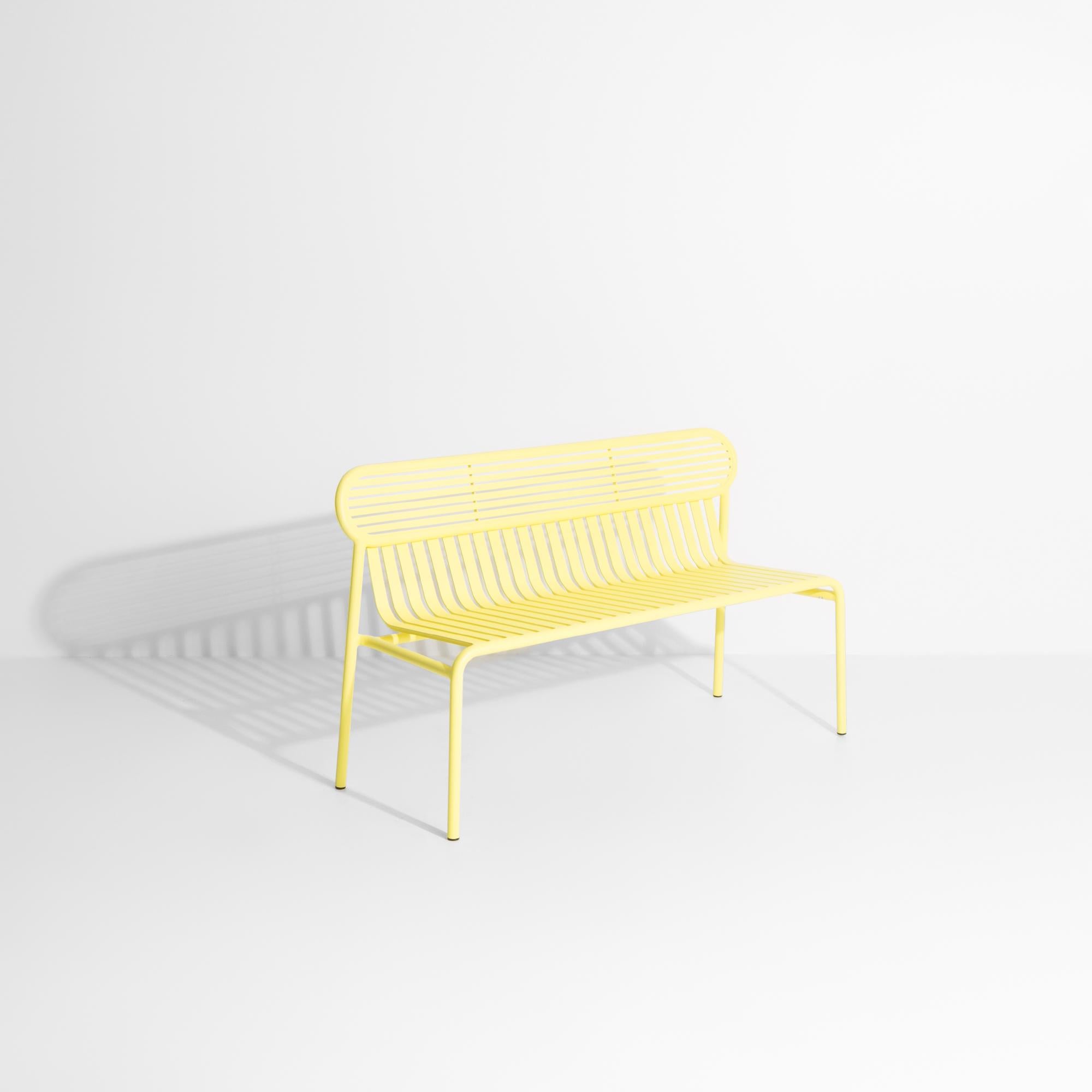 Contemporary Petite Friture Week-End Bench in Yellow Aluminium by Studio BrichetZiegler For Sale