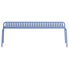 Banco Petite Friture Week-End sin respaldo de aluminio azul, 2017