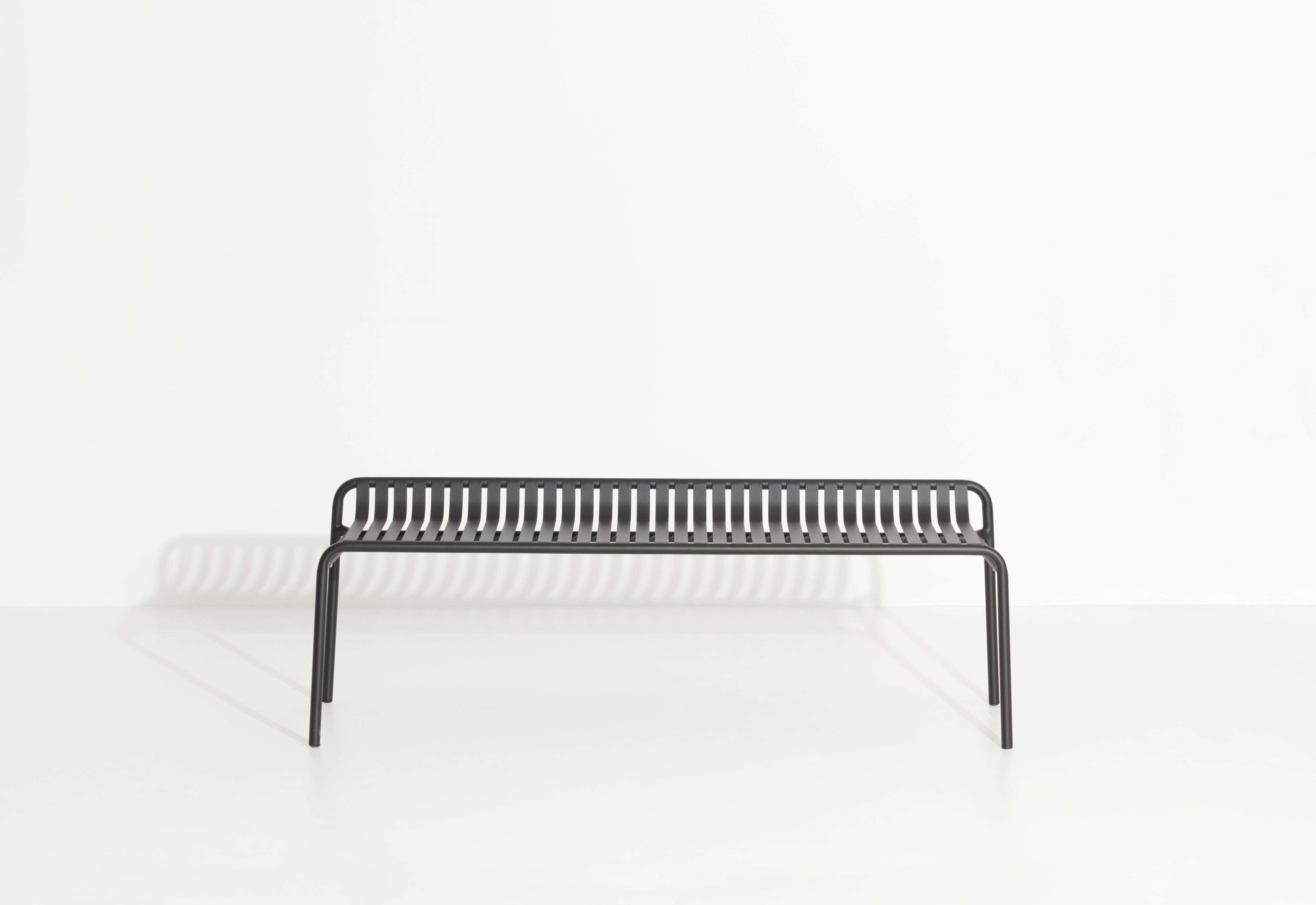 Petite Friture Week-End Bench without Back in Black Aluminium, 2017  For Sale 1