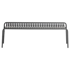 Petit banc d'appoint Friture sans dossier en aluminium noir, 2017
