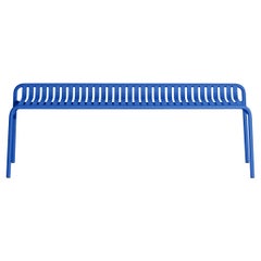 Banco Petite Friture Week-End sin respaldo de aluminio azul, 2017