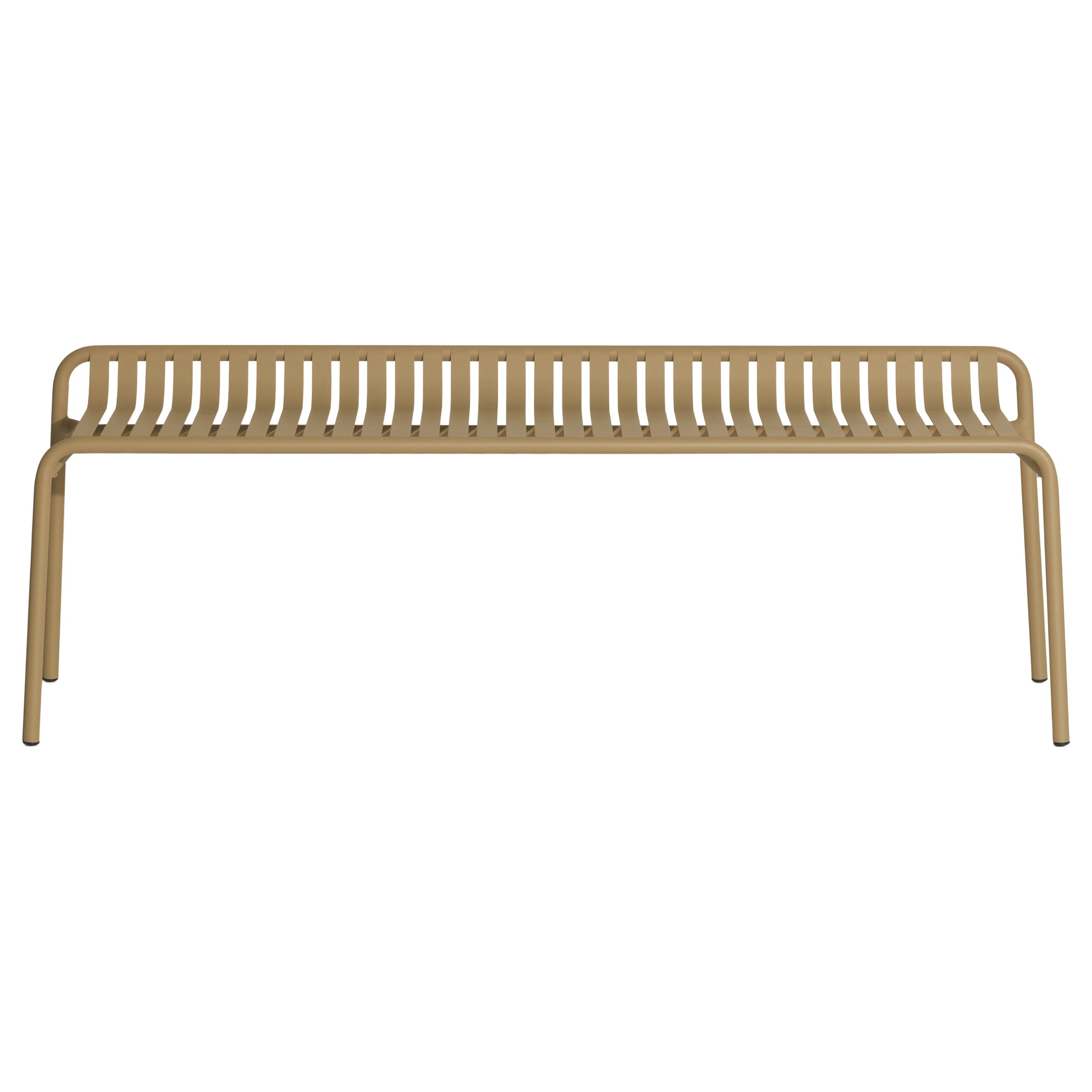 Friture Week-End-Bank ohne Rückenlehne aus Gold-Aluminium, 2017