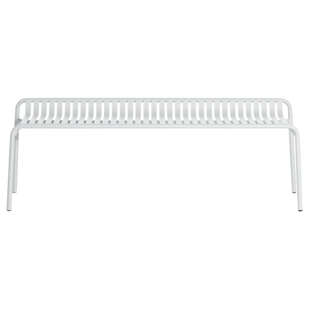 Banco Petite Friture Week-End sin respaldo de aluminio gris perla, 2017