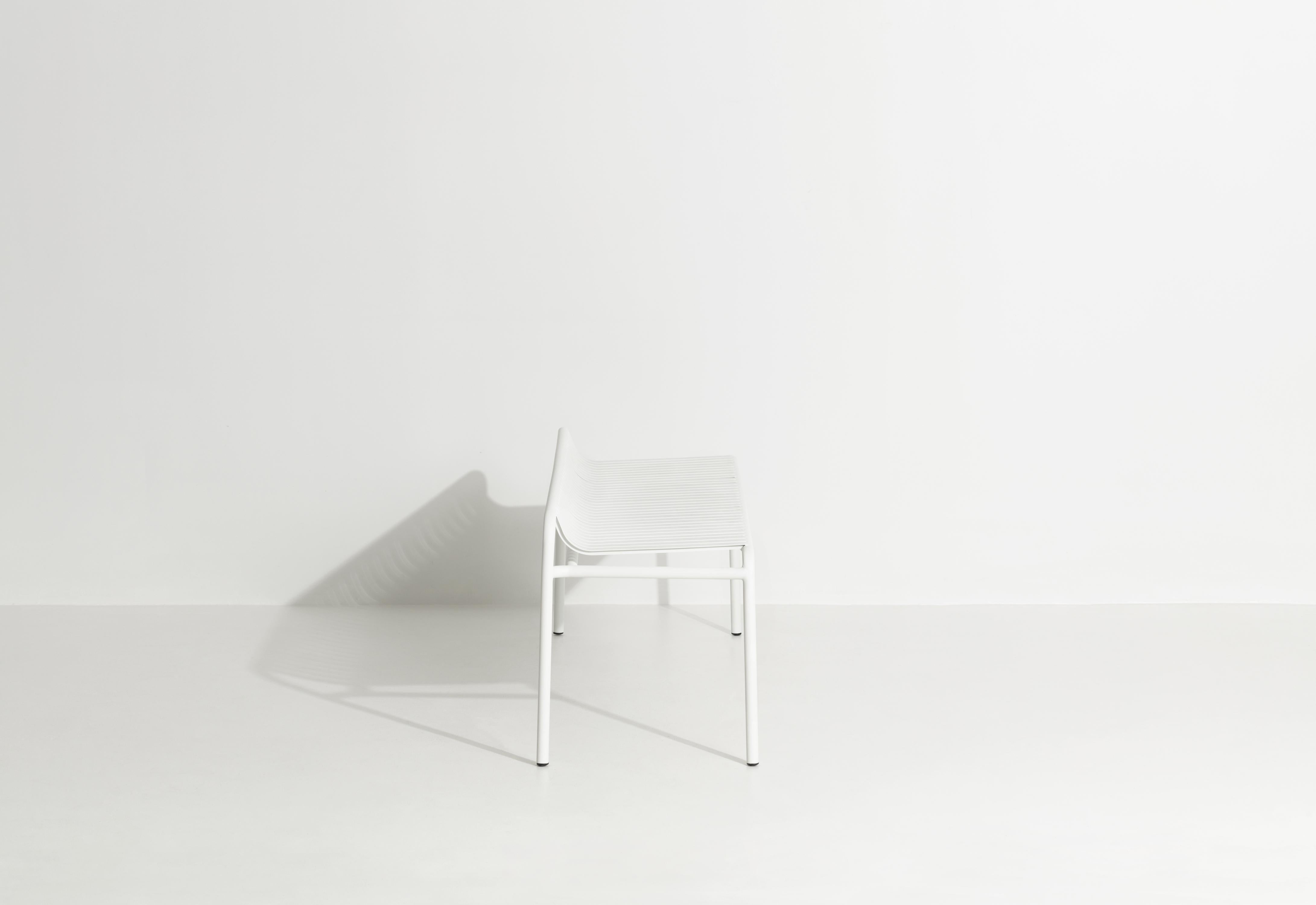 Contemporary Petite Friture Week-End Bench without Back in White Aluminium, 2017  For Sale